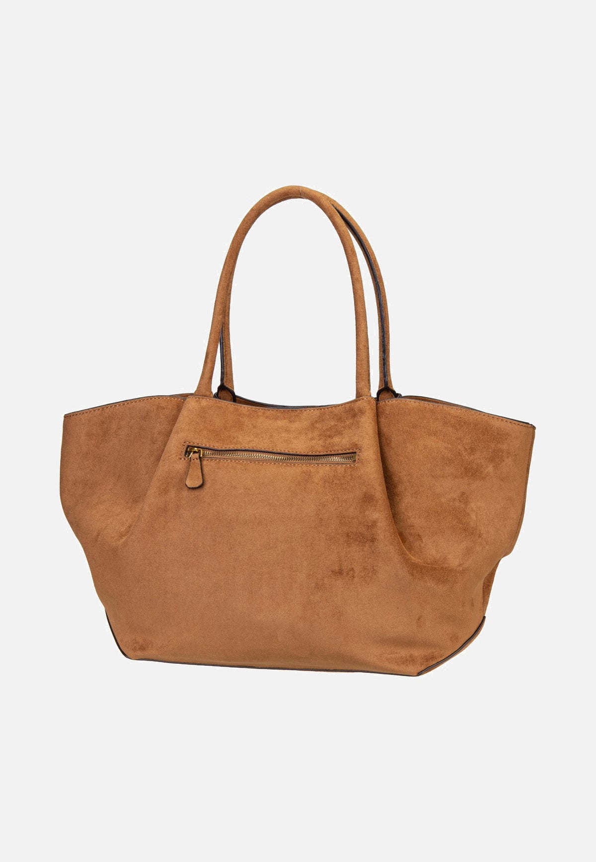 Guess Allegra Girlfriend Suede 37230 Cognac Tote Bag