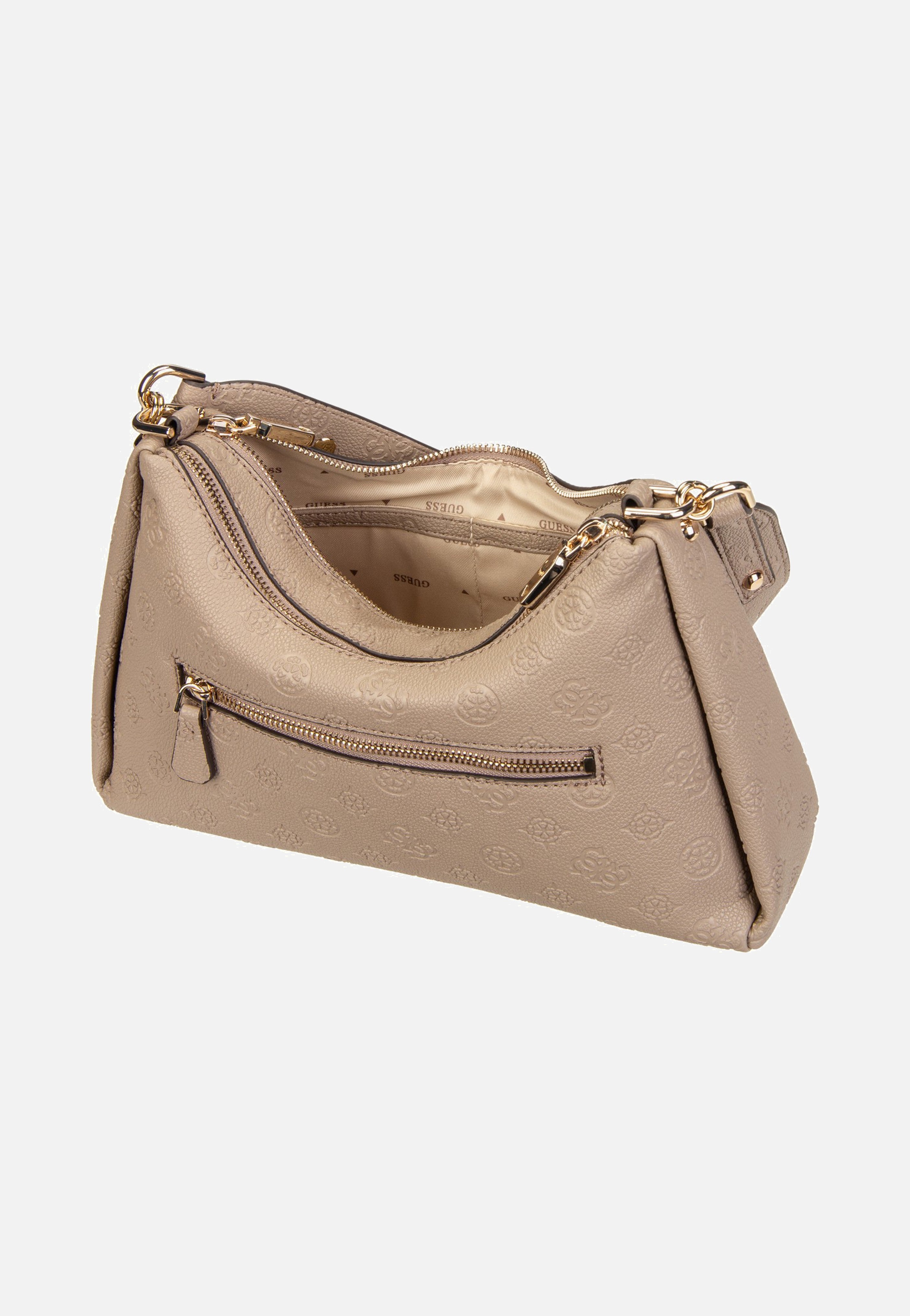 Guess Anise Double Zip 16180 Dark Oak Schultertasche