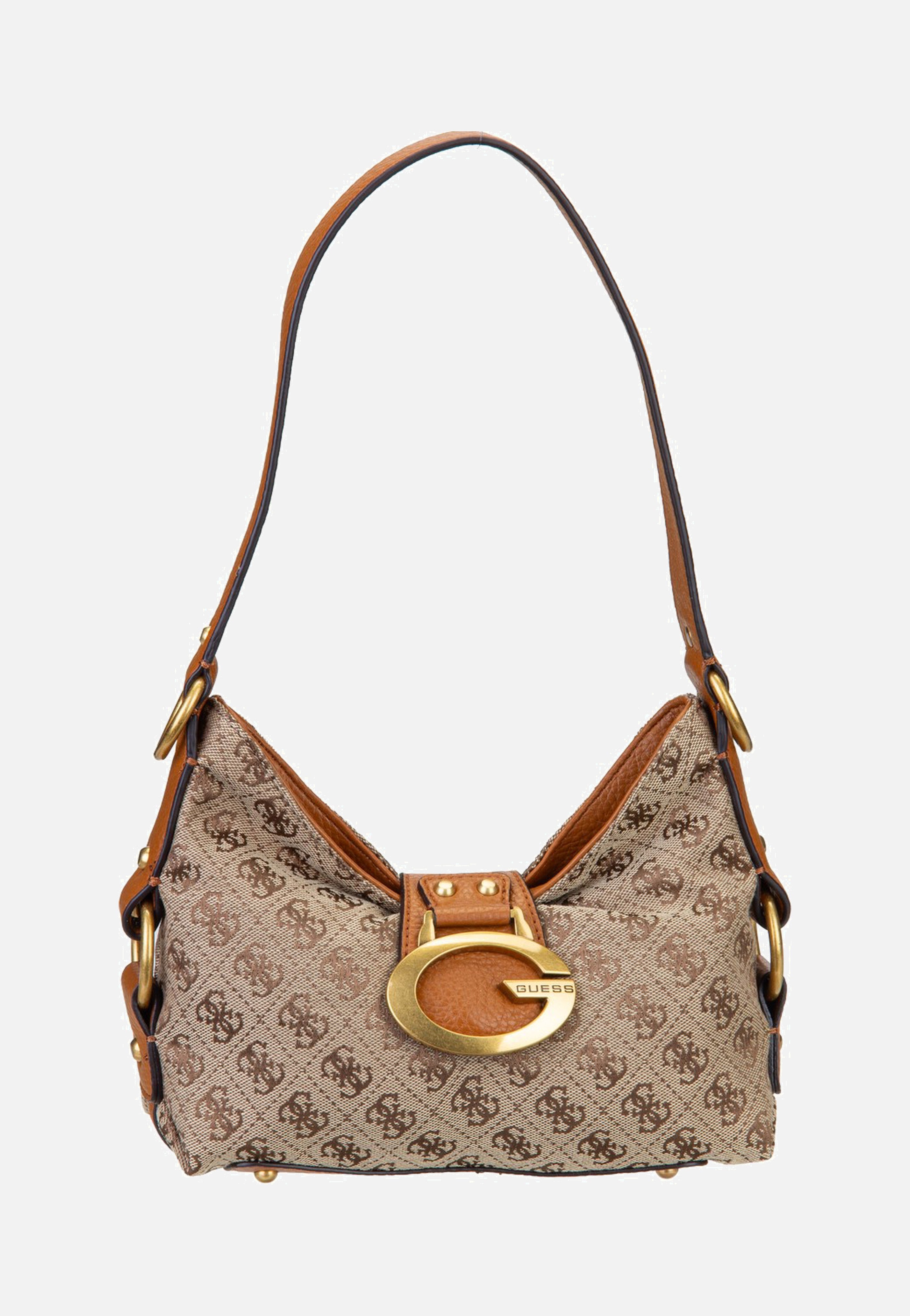 Guess Camden Mini 8720 Latte Logo Shoulder Bag
