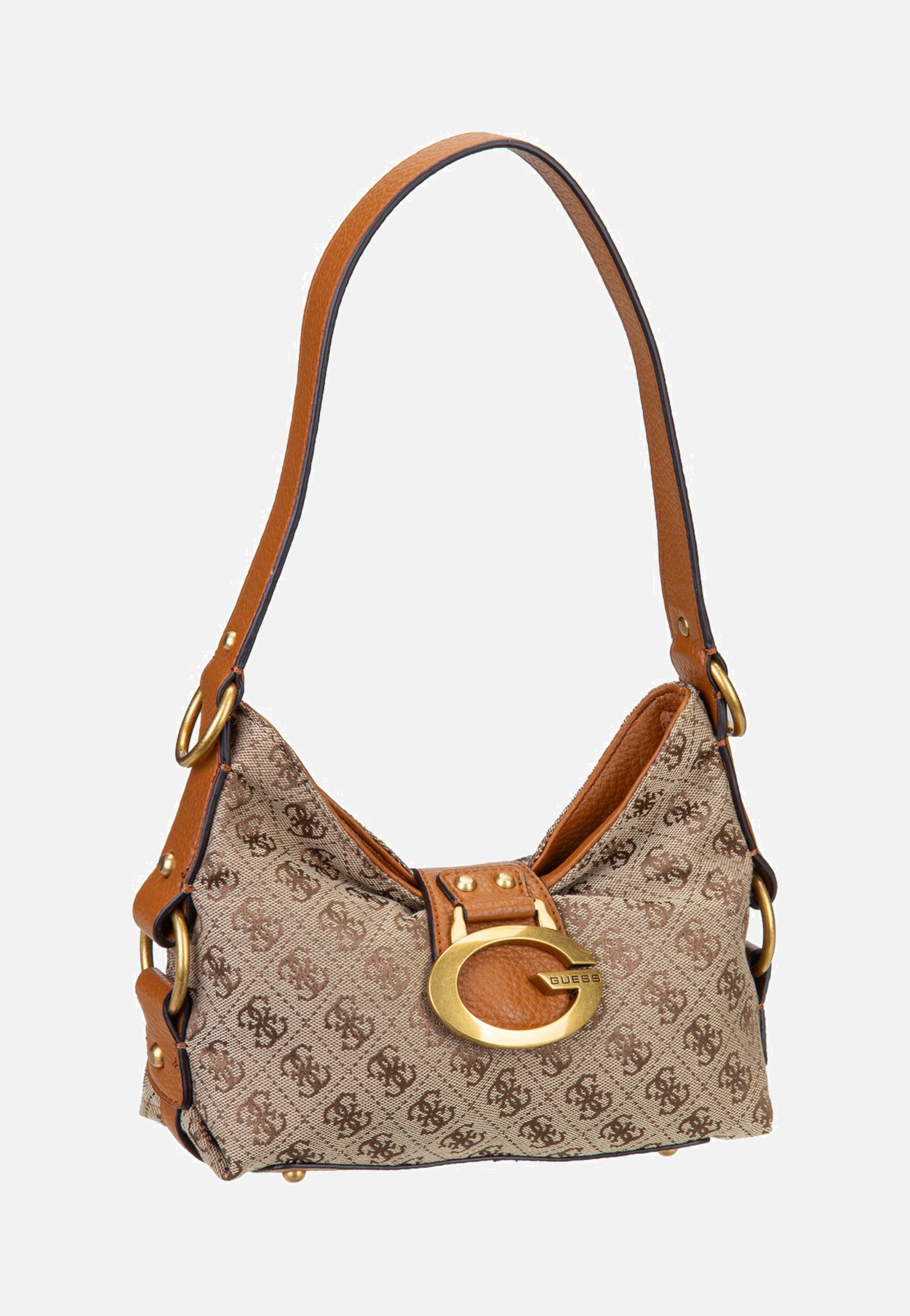 Guess Camden Mini 8720 Latte Logo Shoulder Bag