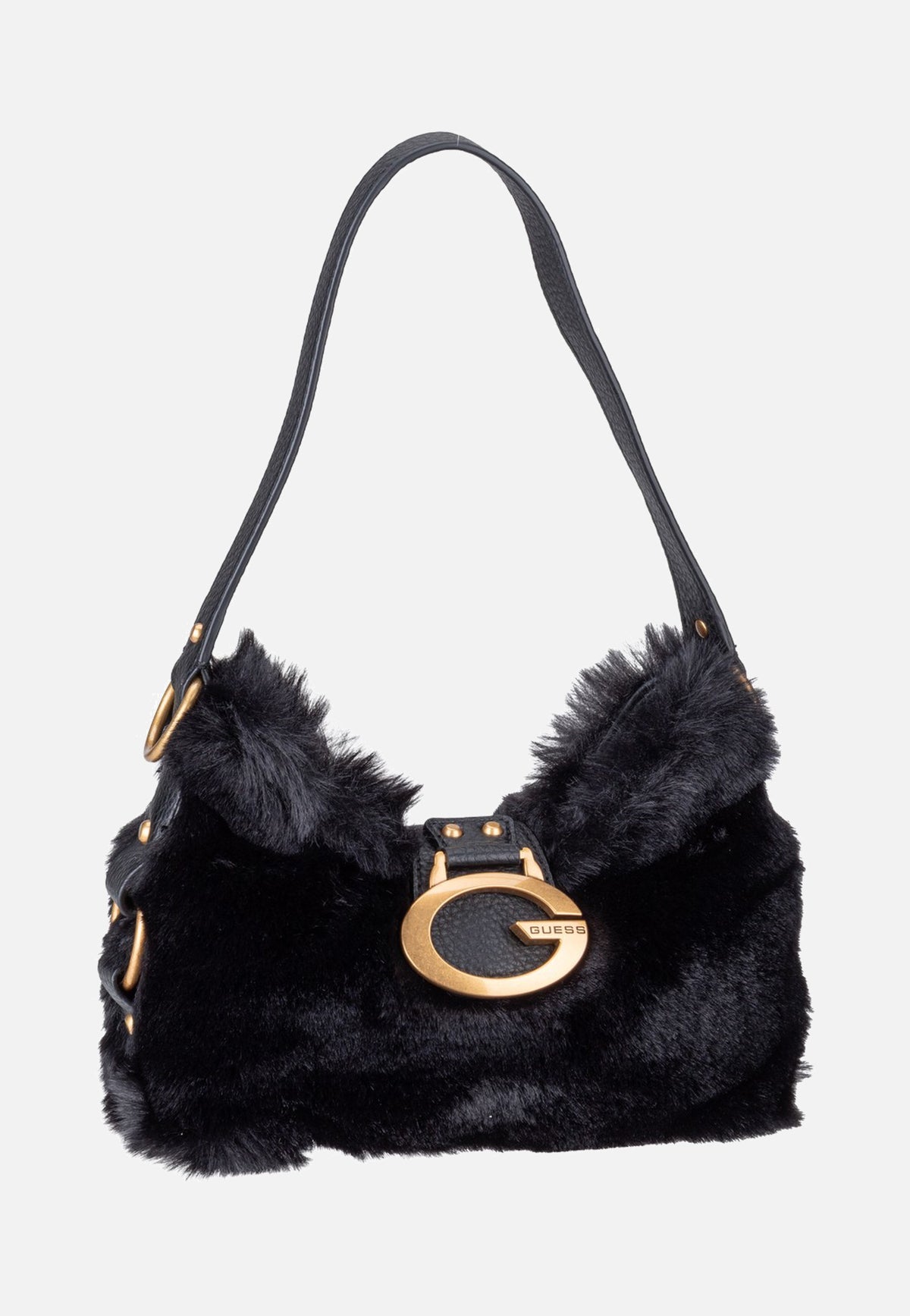 Guess Camden Mini FUR 8720 Black Schultertasche