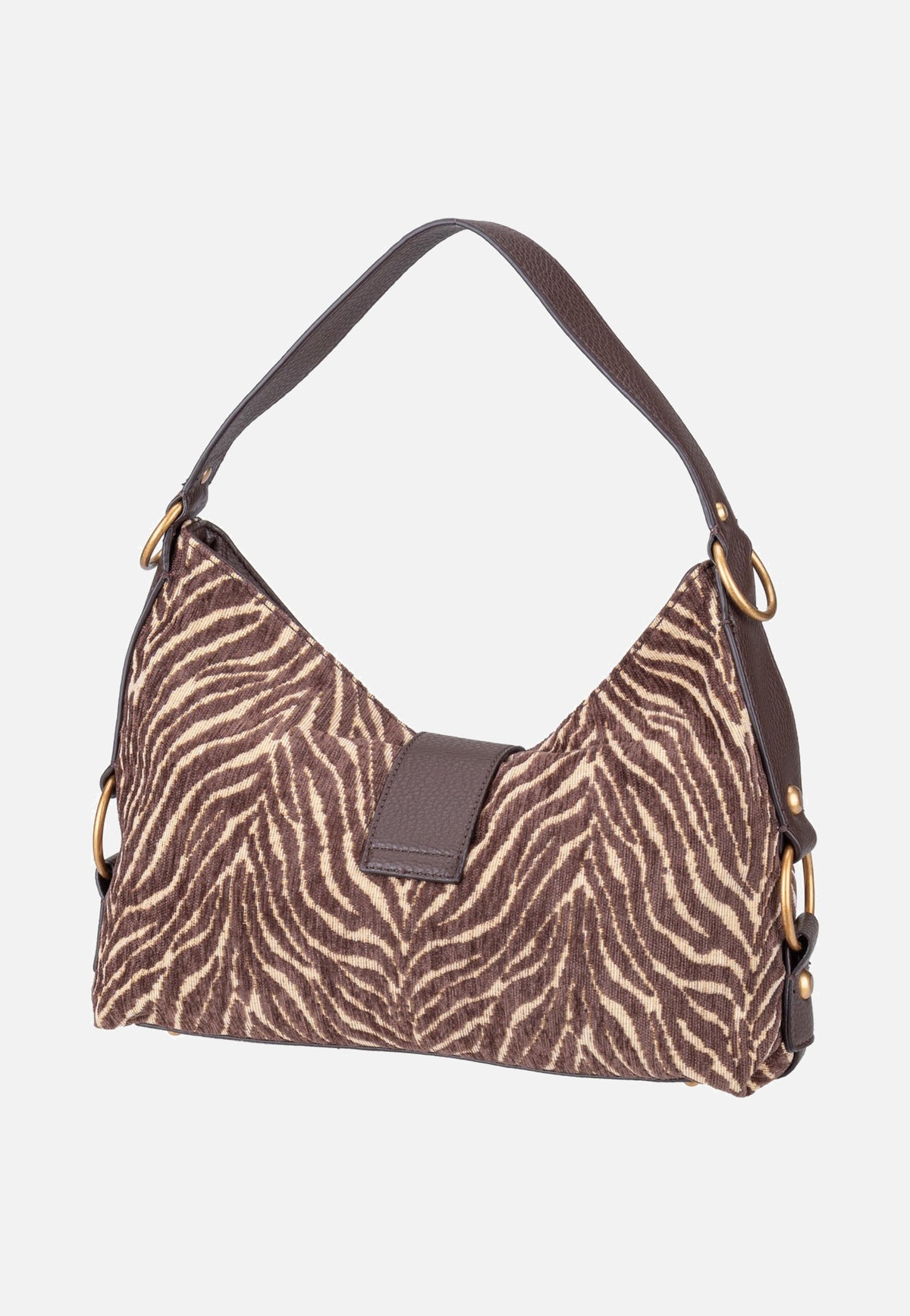 Guess Camden Shoulder Zebra 8180 Brown Schultertasche