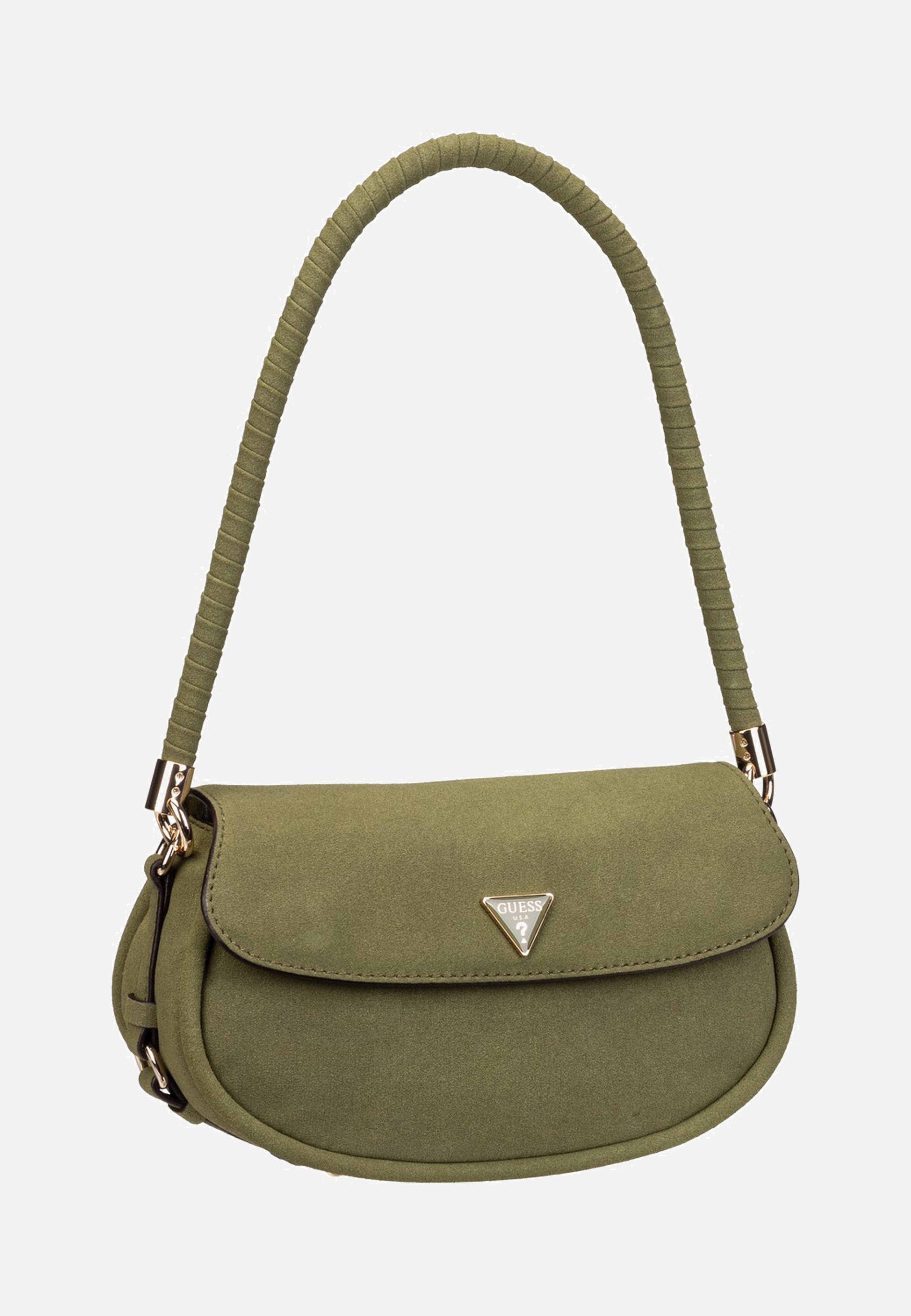 Guess Danya Flap Shoulder Olive Schultertasche