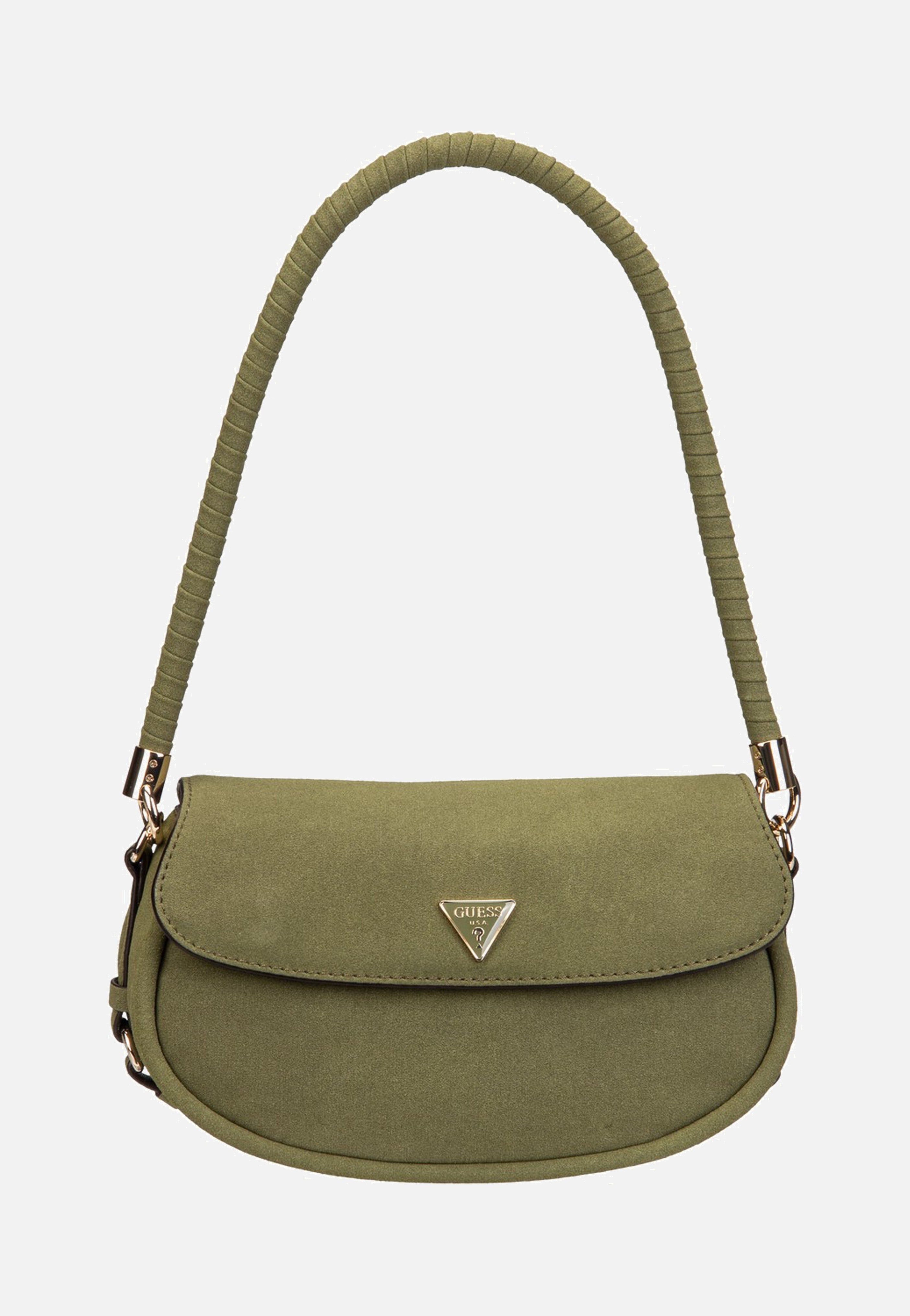 Guess Danya Flap Shoulder Olive Schultertasche