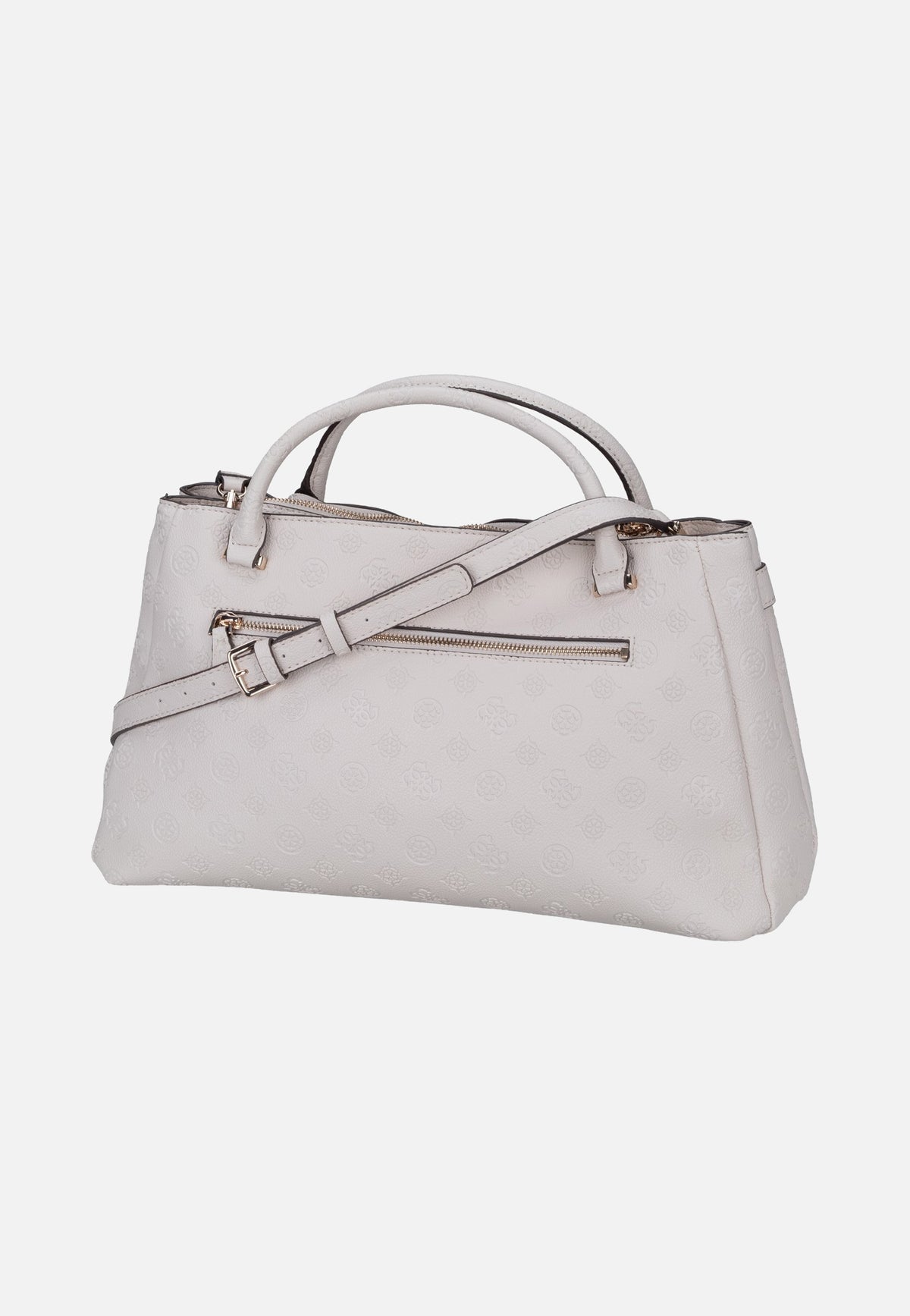 Guess Ella Logo Large Girlfriend 46060 Stone Logo Satchel