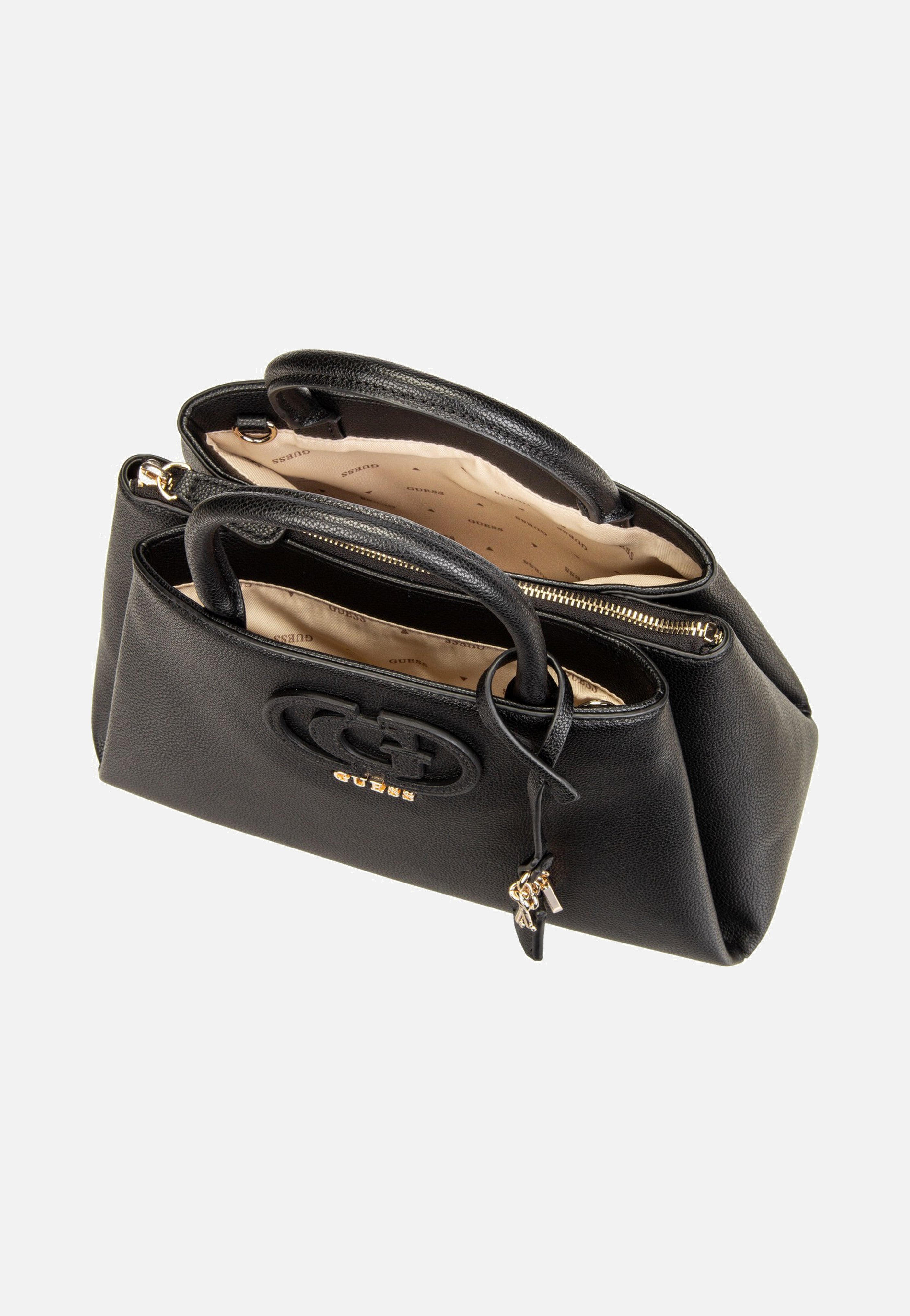 Guess Isola 3 Comp Satchel Black Satchel