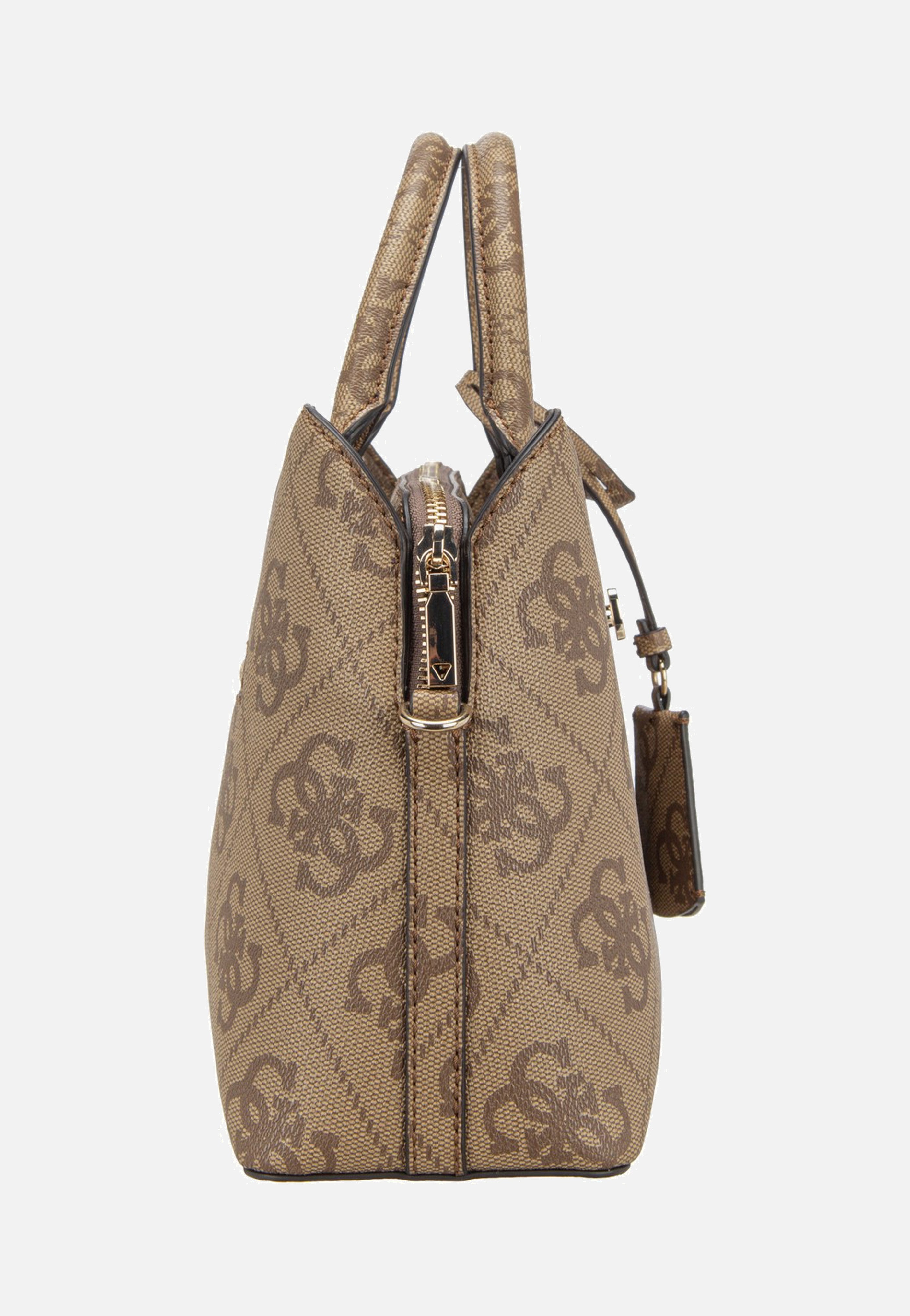 Guess Janie Logo Girlfriend Satchel Latte Logo Satchel