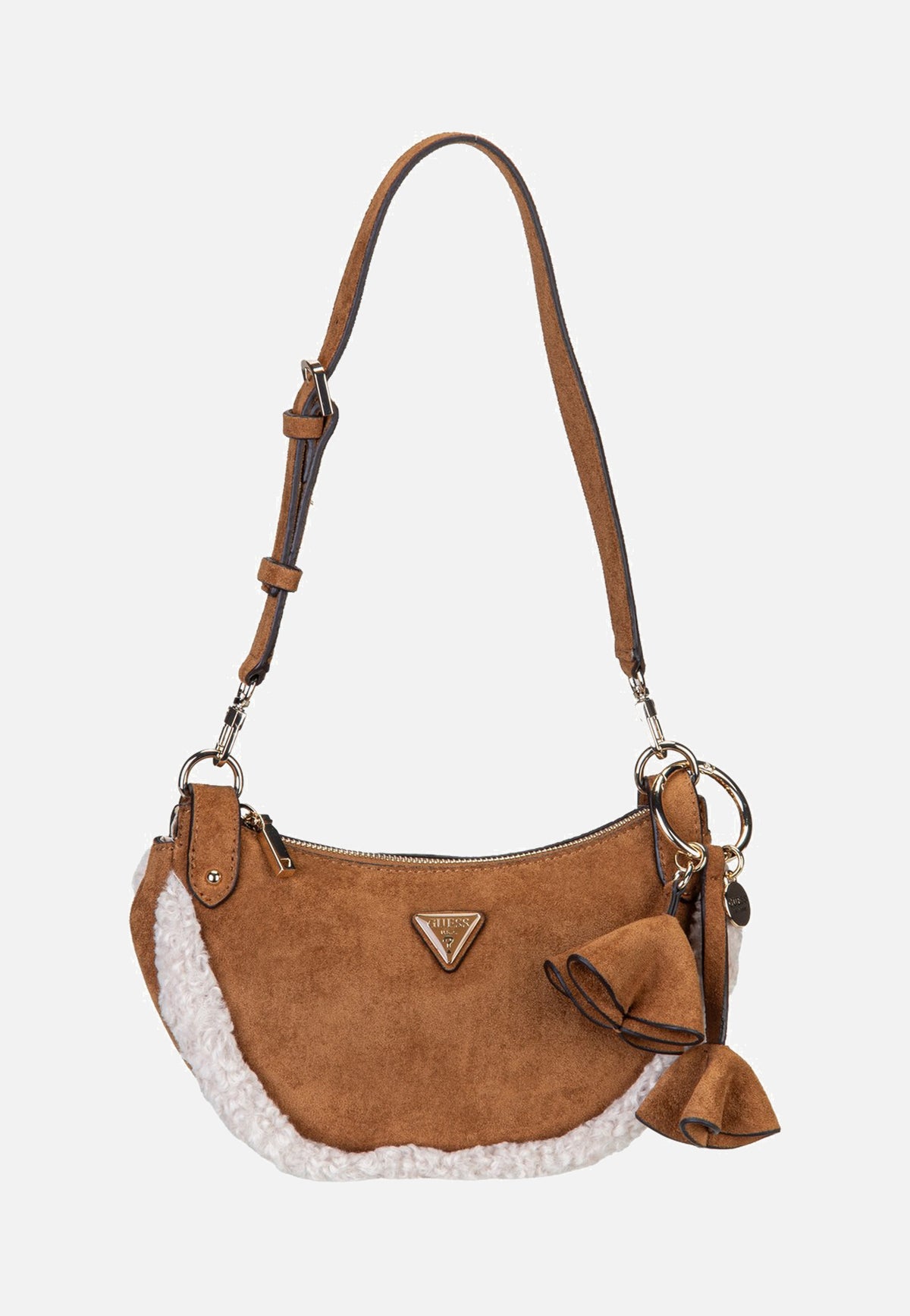 Guess Katie Convertible Suede 53180 Cognac Schultertasche