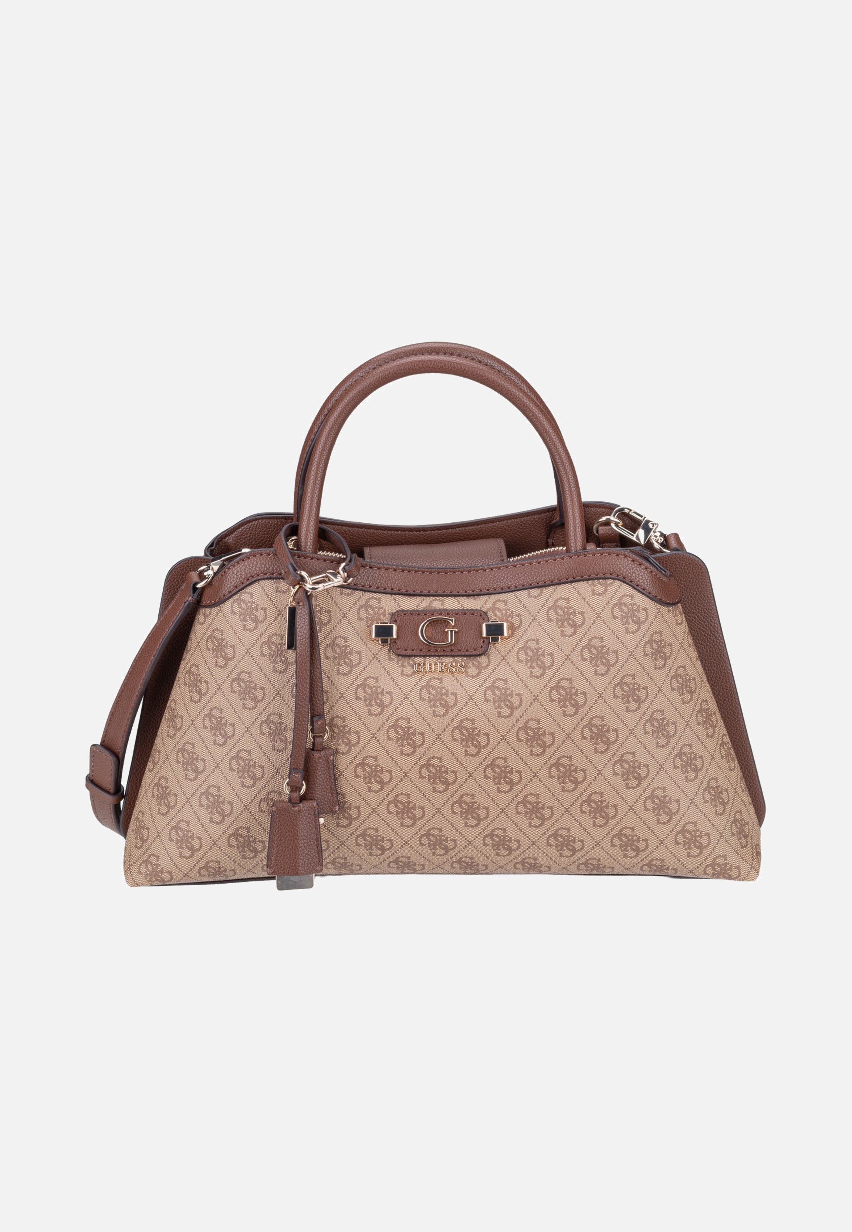 Guess Lindsey Girlfriend 49060 Latte Logo Satchel