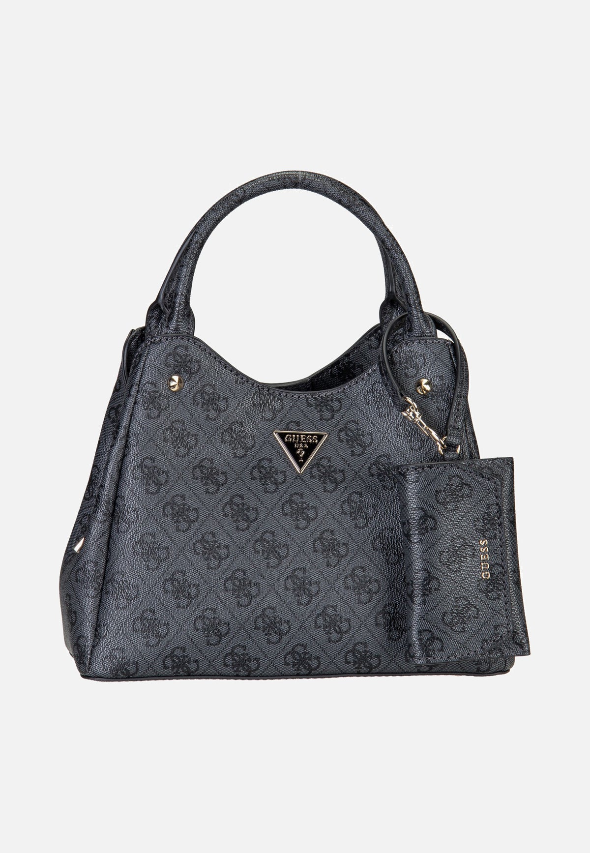 Guess Lorella Logo Small Girlfriend 84220 Coal Logo Henkeltasche