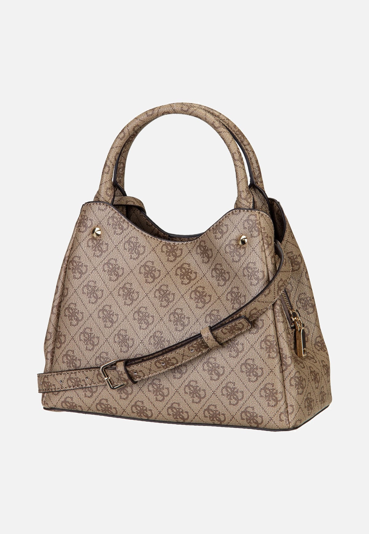 Guess Lorella Logo Small Girlfriend 84220 Latte Logo Henkeltasche