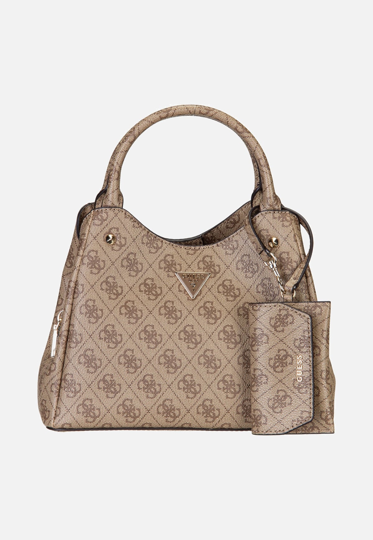 Guess Lorella Logo Small Girlfriend 84220 Latte Logo Henkeltasche