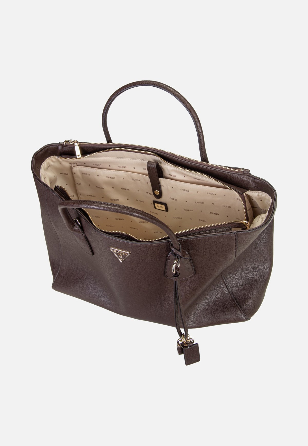 Guess Marissa Tech 33240 Brown Tote Bag