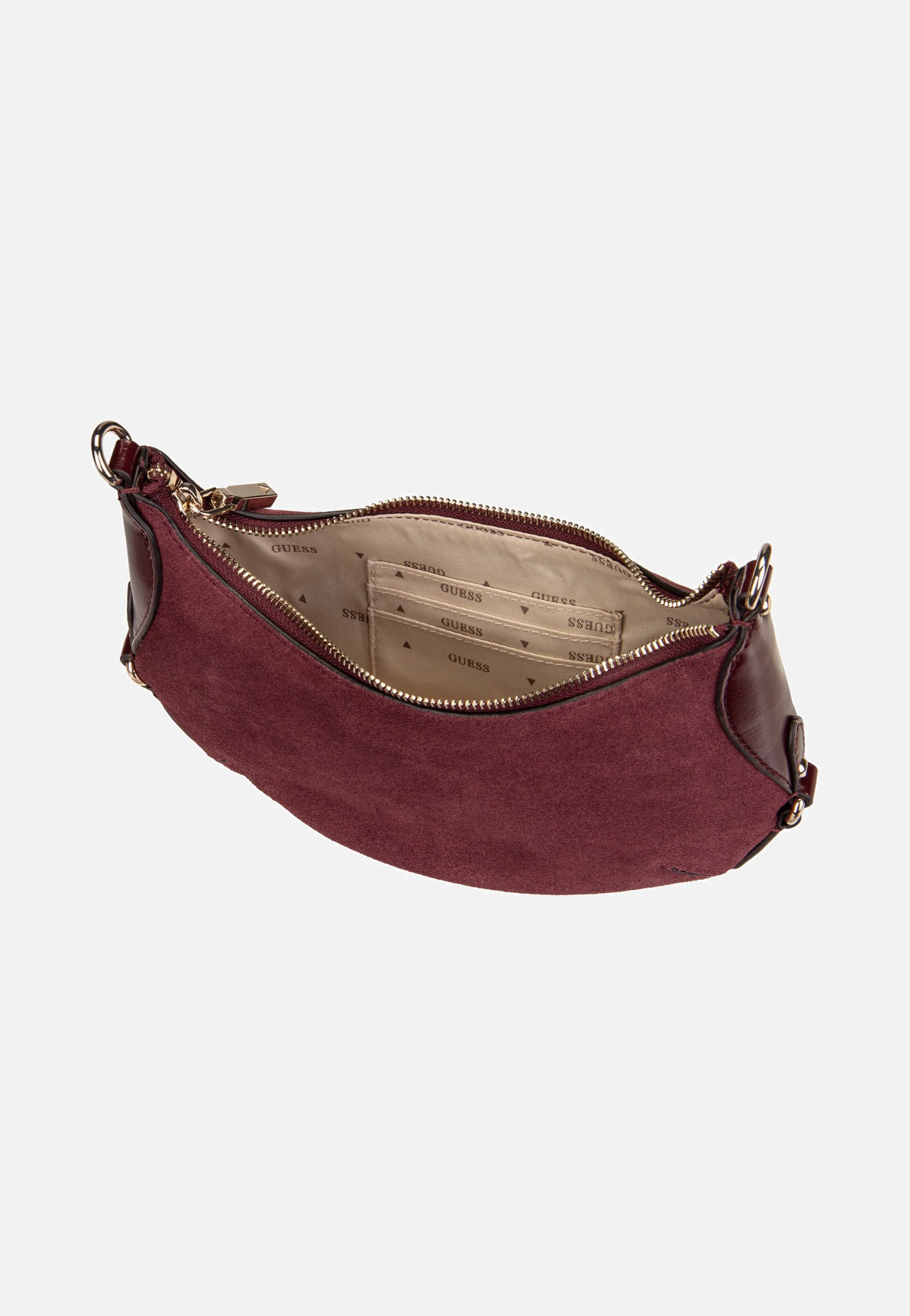 Guess Marsha Mini Crossbody Burgundy Umhängetasche
