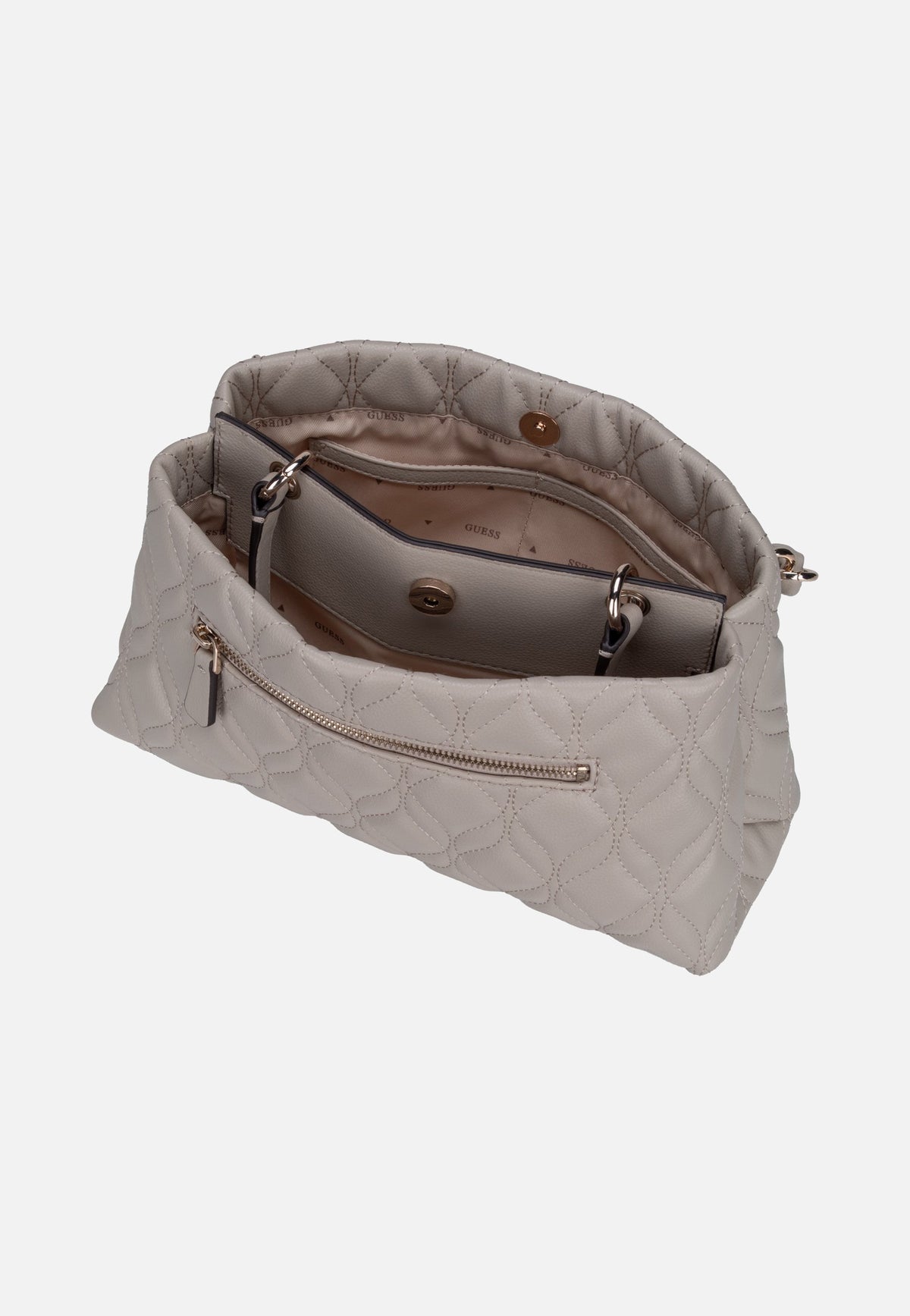 Guess Maxine 2 Comp 33050 Light Taupe Handle Bag