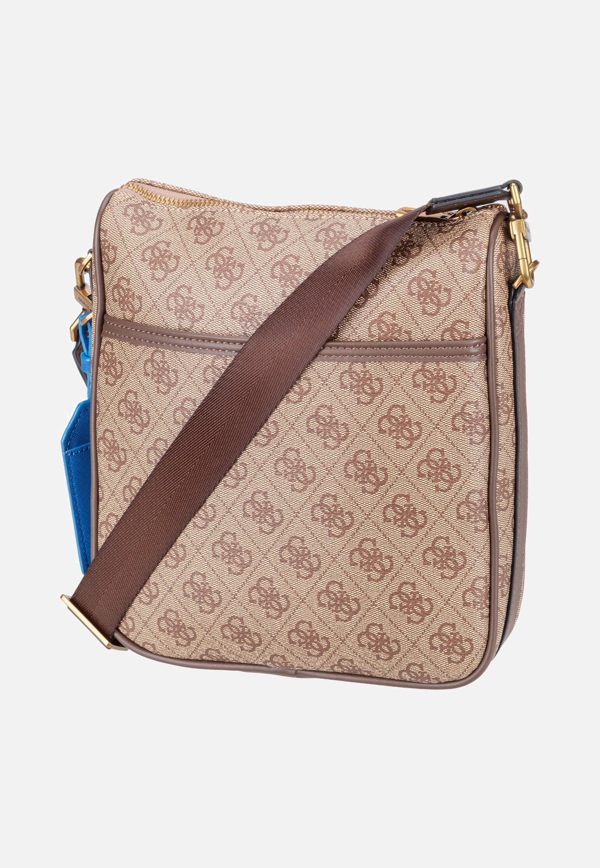 Guess Milano Vertical Crossbody 2 Beige/Brown Crossbody Bag