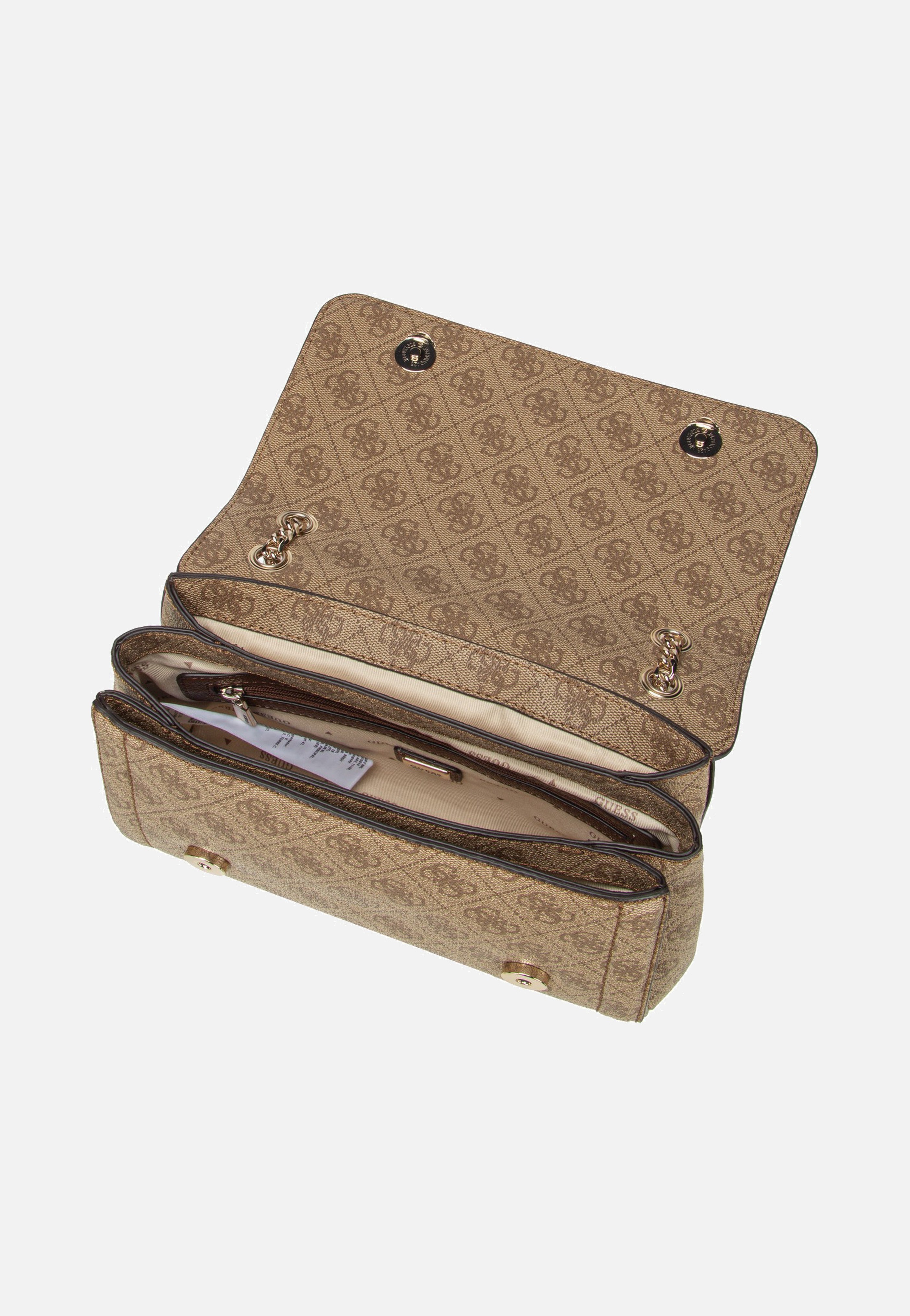Guess Noelle II Conv XBody Flap 72210 Latte Logo/Brown Schultertasche