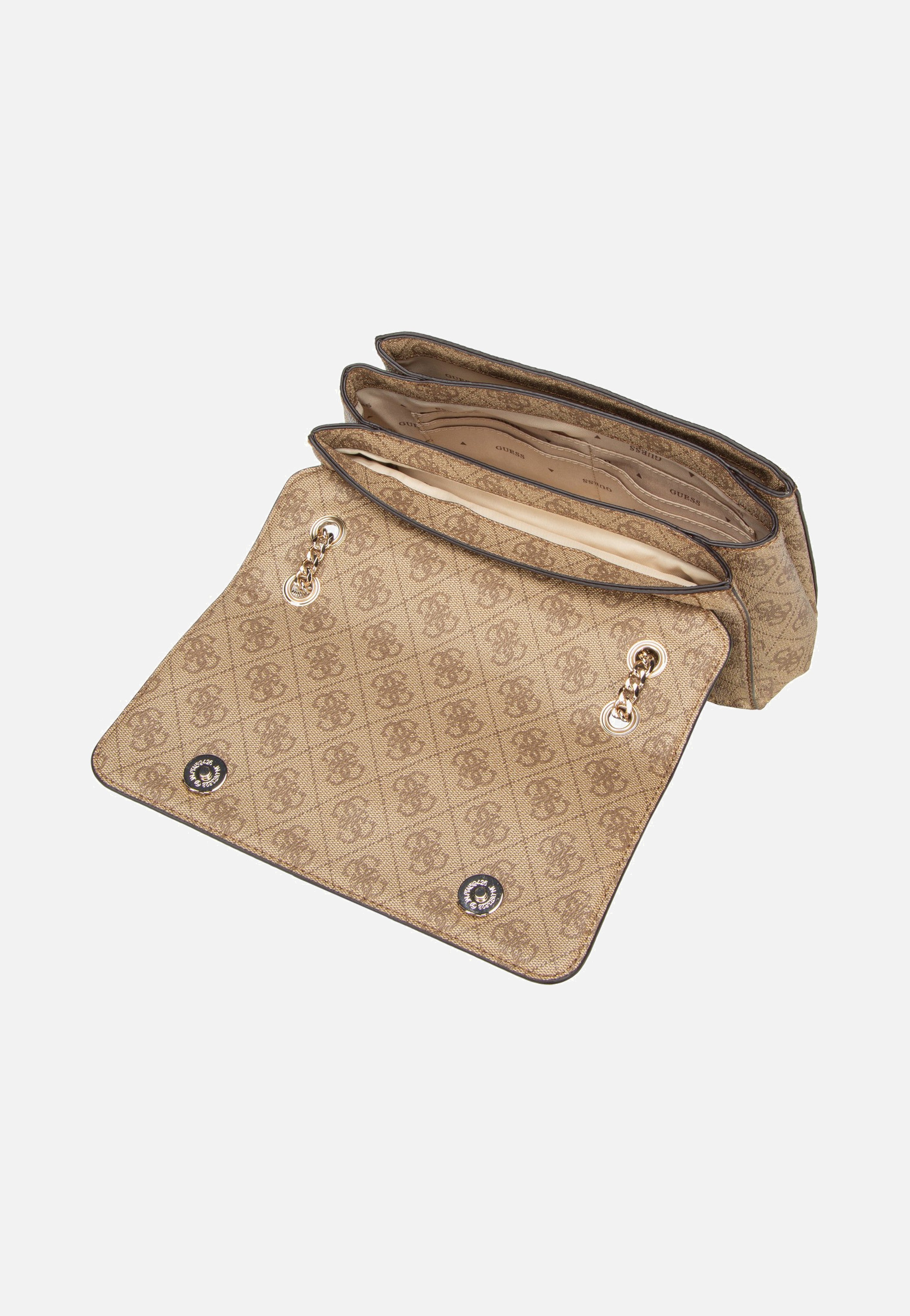 Guess Noelle II Conv XBody Flap 72210 Latte Logo/Brown Schultertasche