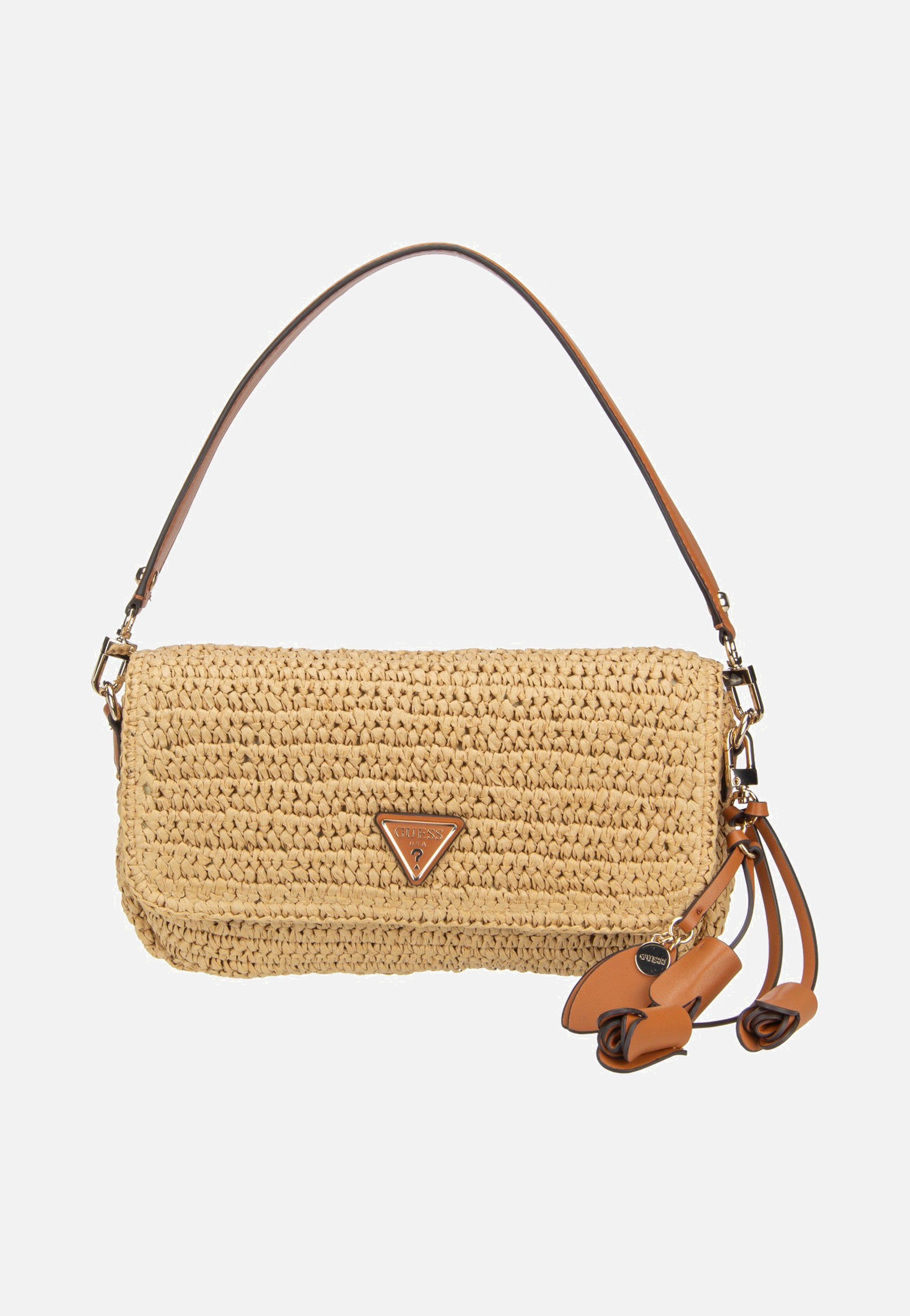 Guess Ofelia Flap Shoulder 23190 Natural/Cognac Schultertasche