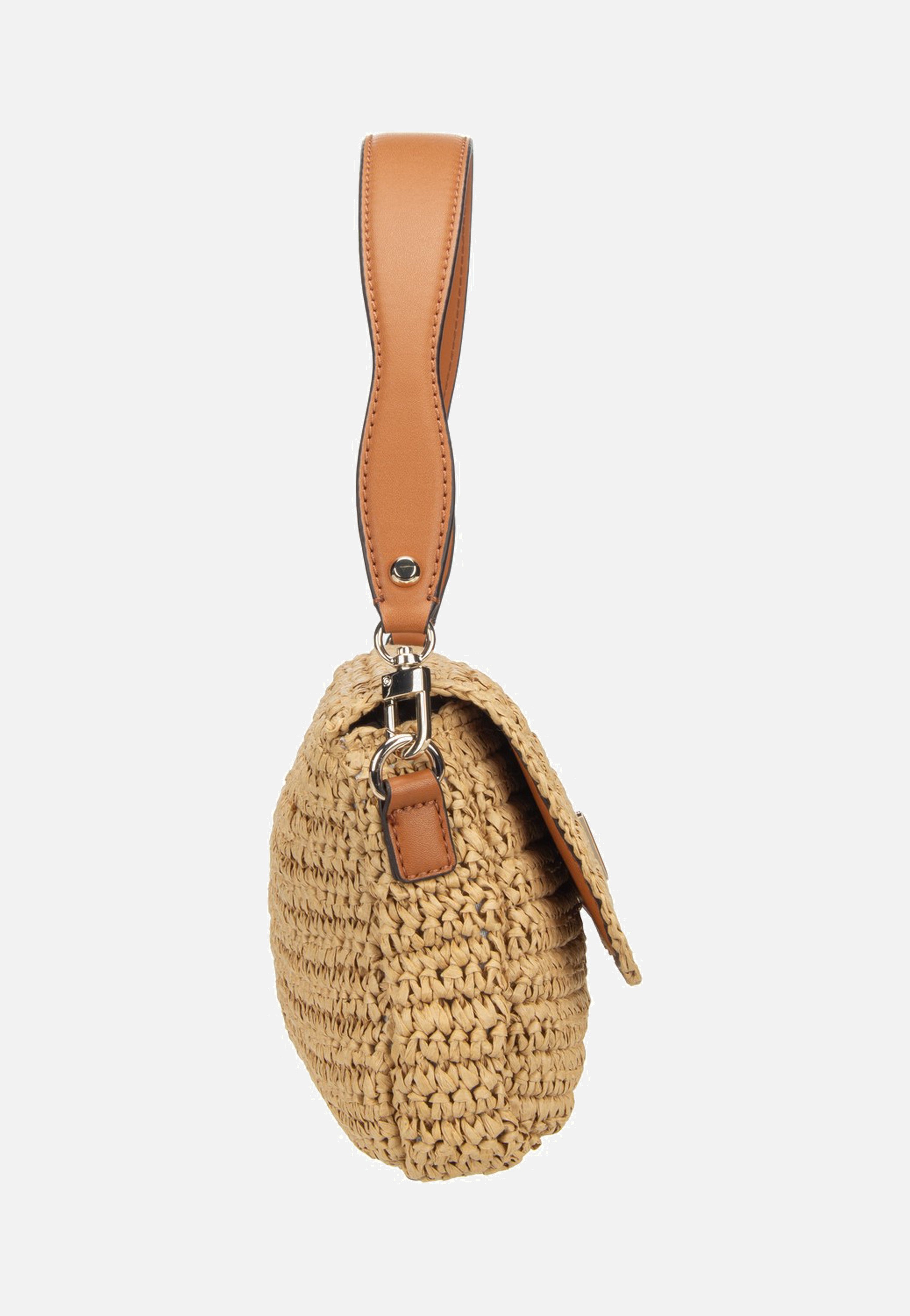 Guess Ofelia Flap Shoulder 23190 Natural/Cognac Schultertasche