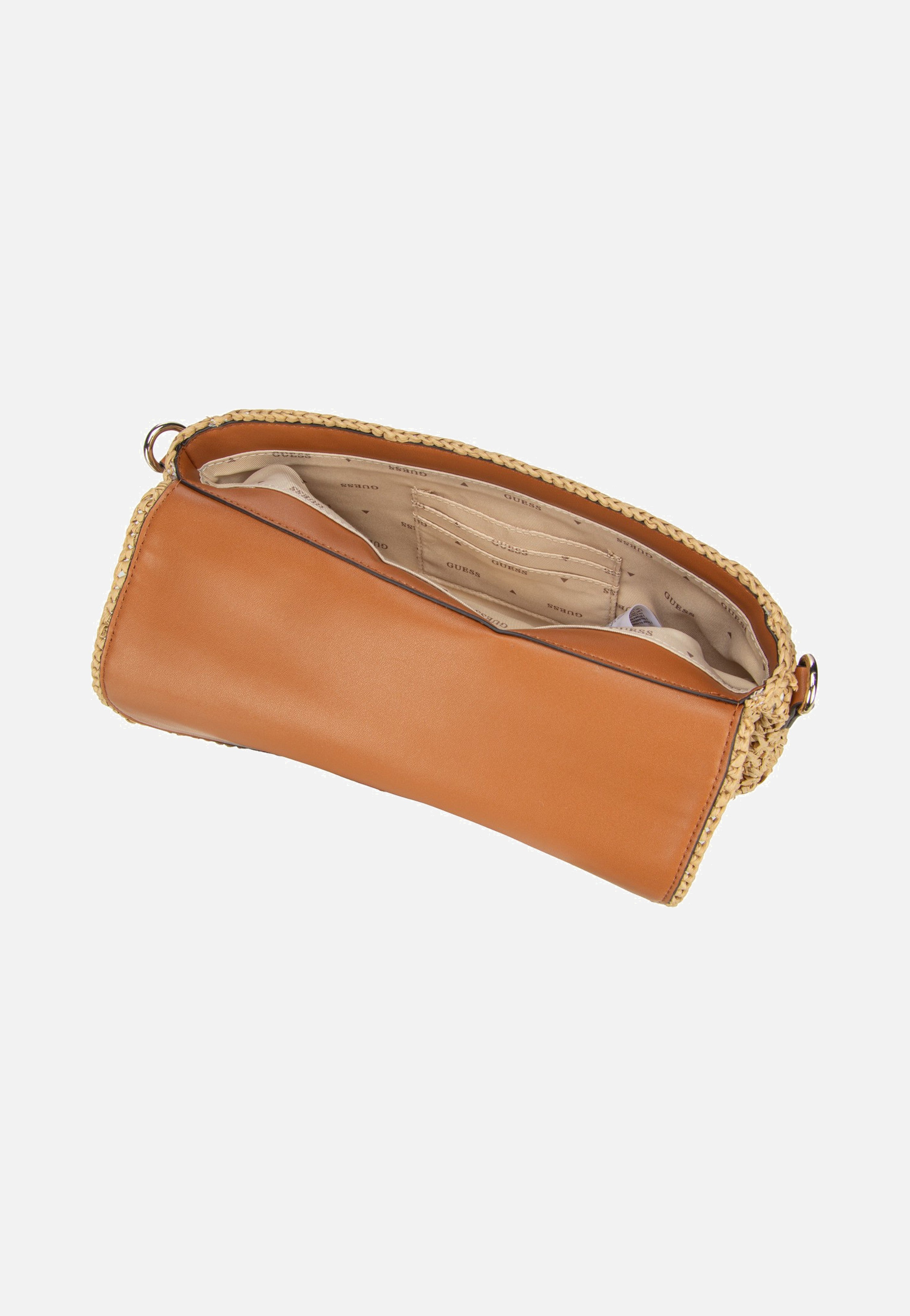 Guess Ofelia Flap Shoulder 23190 Natural/Cognac Schultertasche
