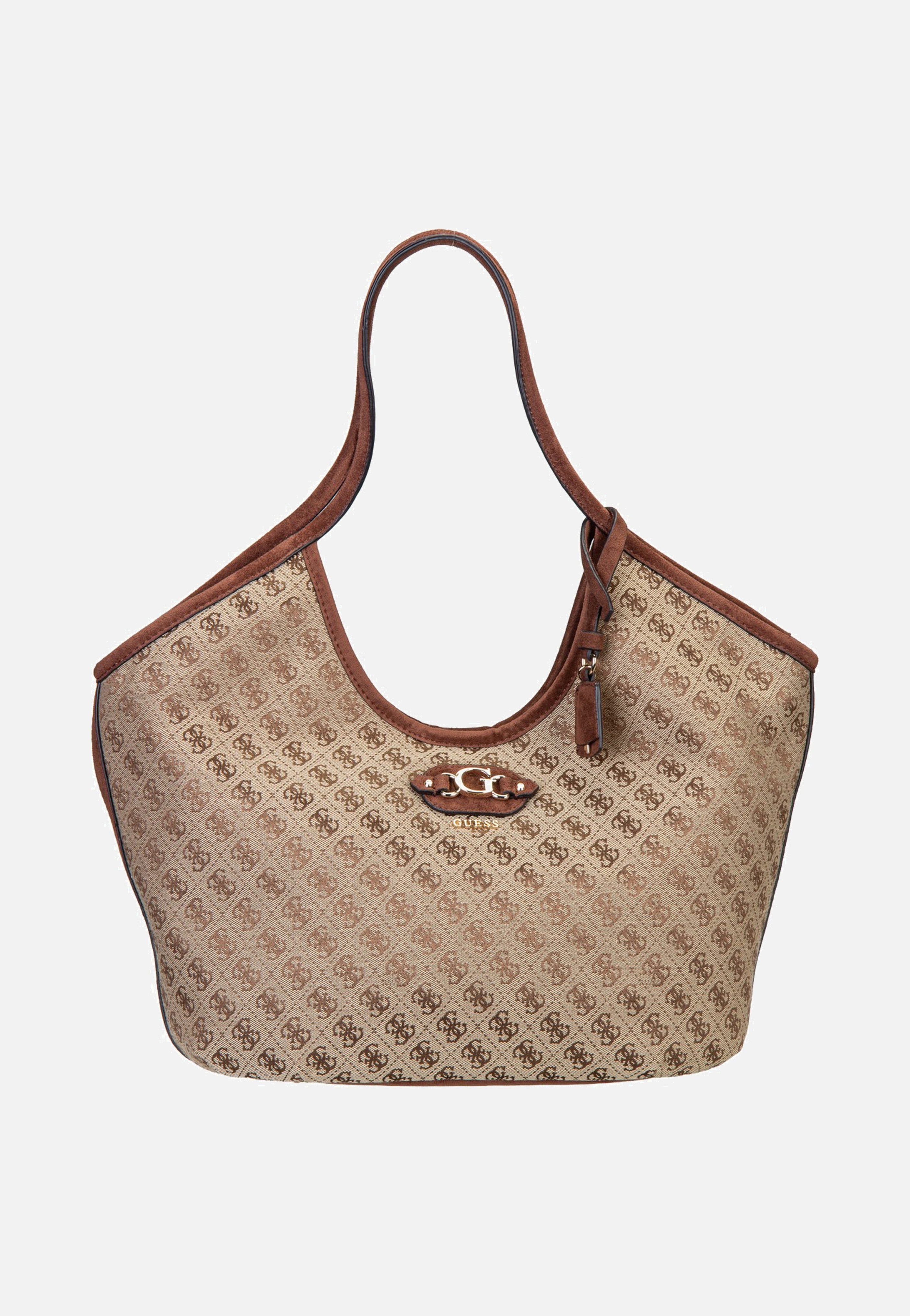 Guess Samantha Girlfriend 13230 Latte Logo/Brown Shopper