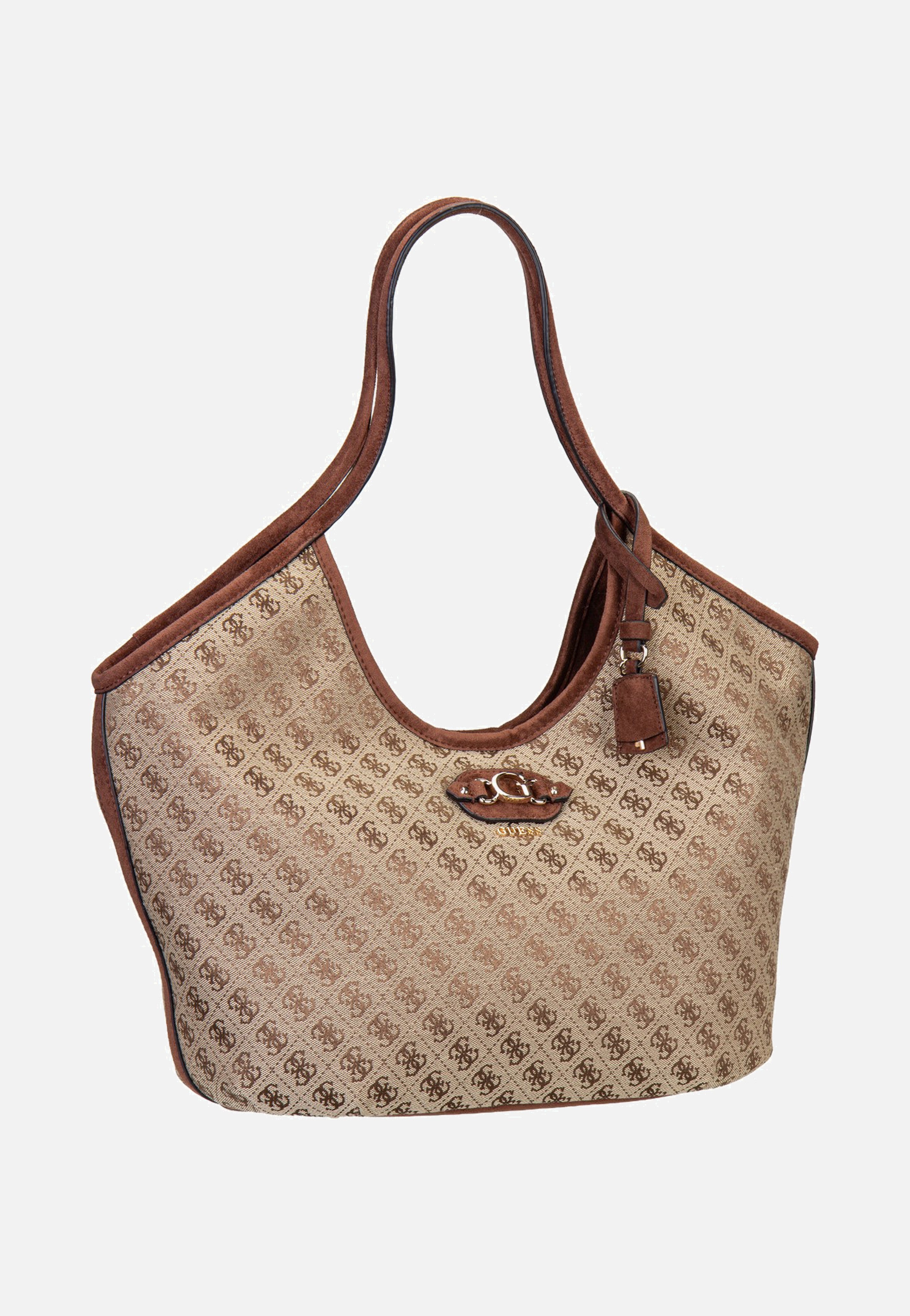 Guess Samantha Girlfriend 13230 Latte Logo/Brown Shopper