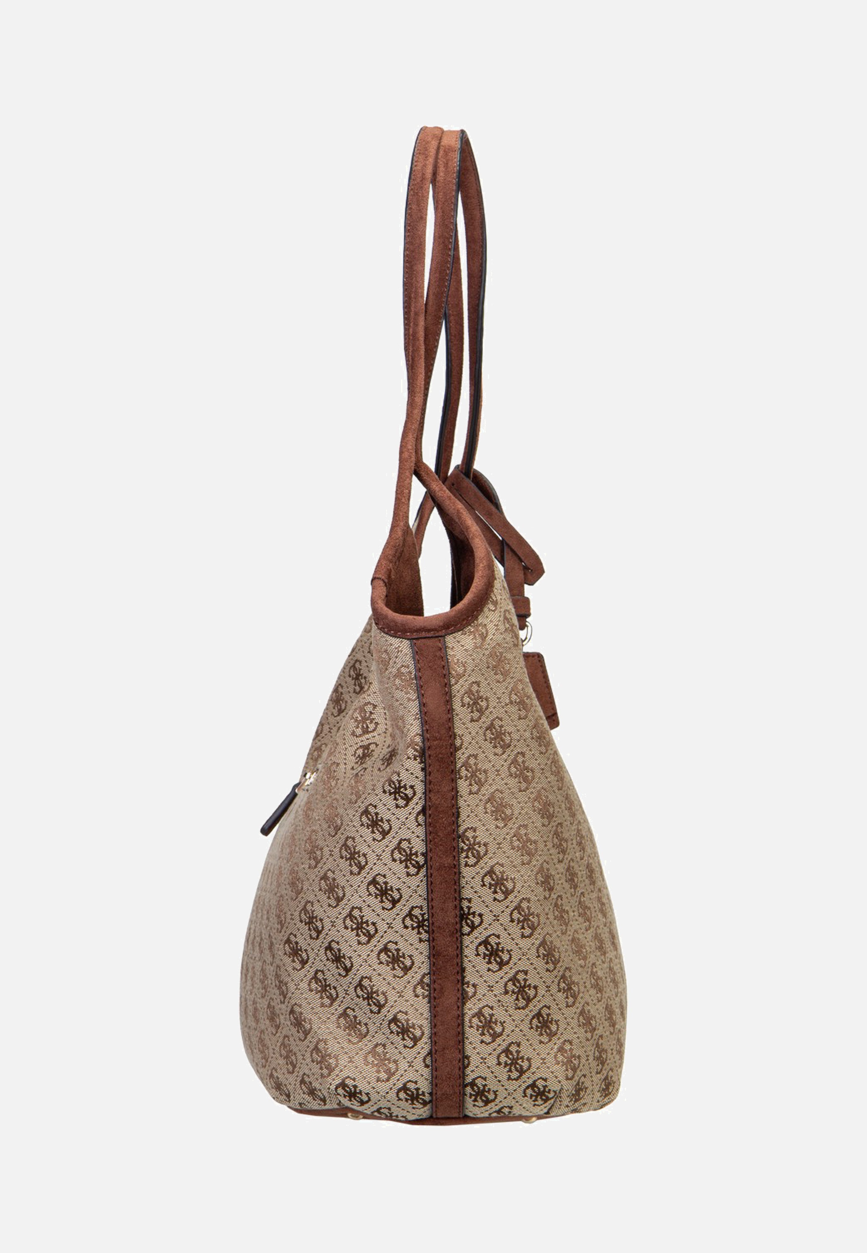 Guess Samantha Girlfriend 13230 Latte Logo/Brown Shopper