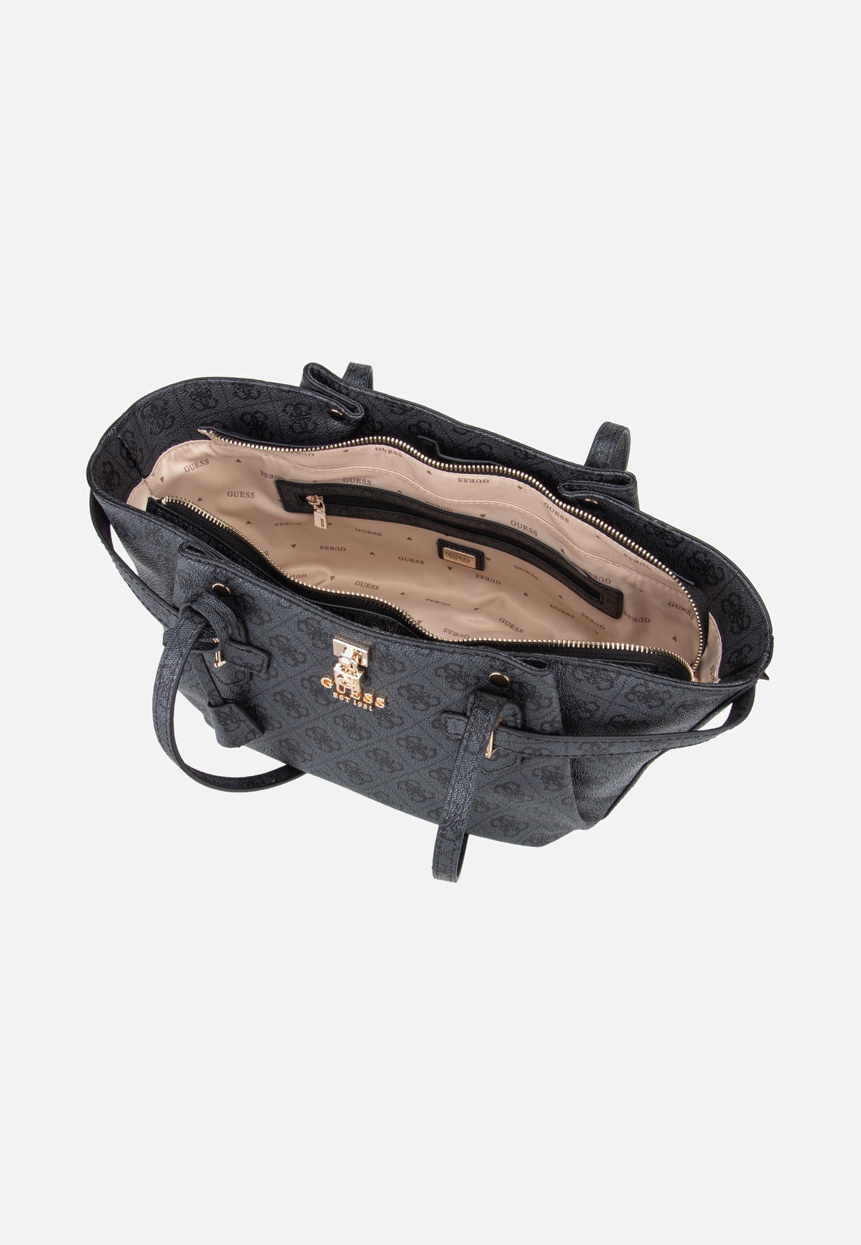 Guess Yesba Girlfriend Shoulder Coal Logo Satchel