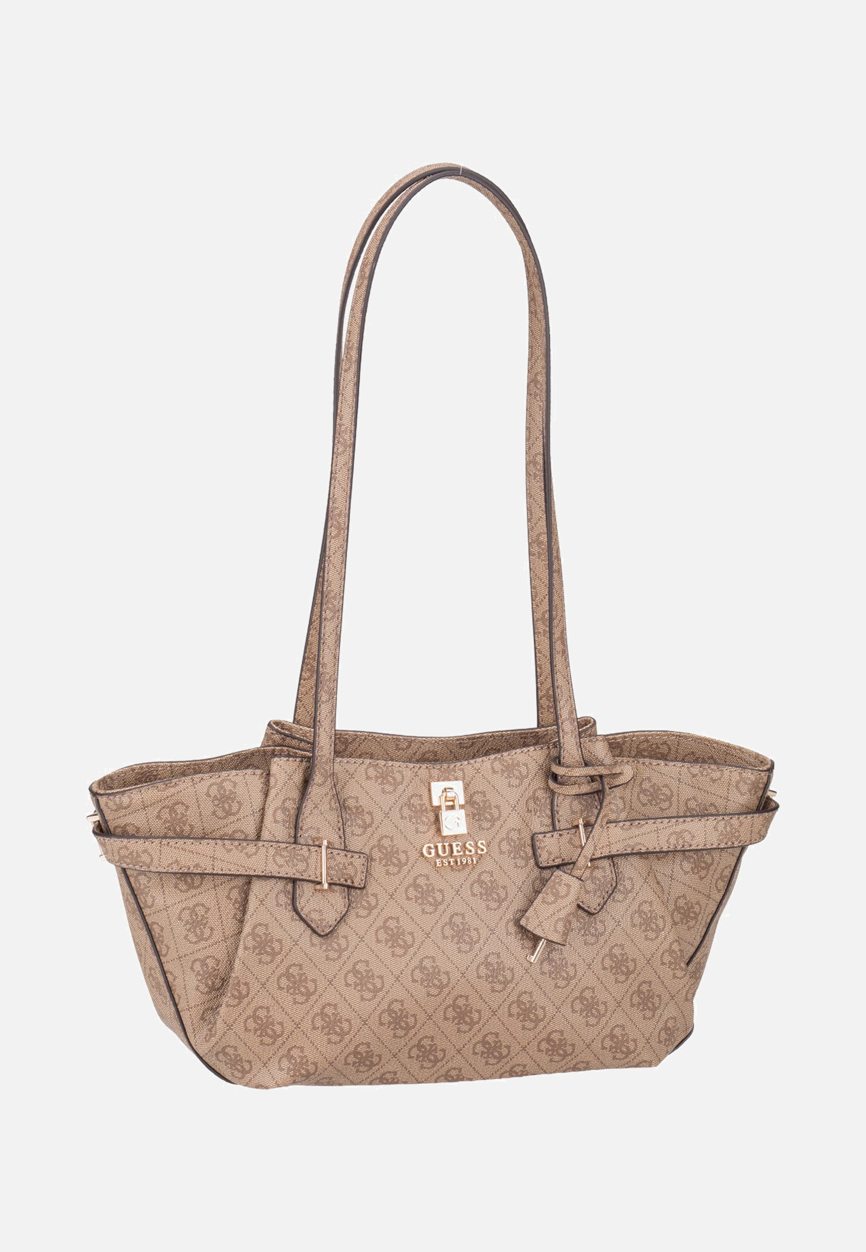 Guess Yesba Girlfriend Shoulder Latte Logo Satchel