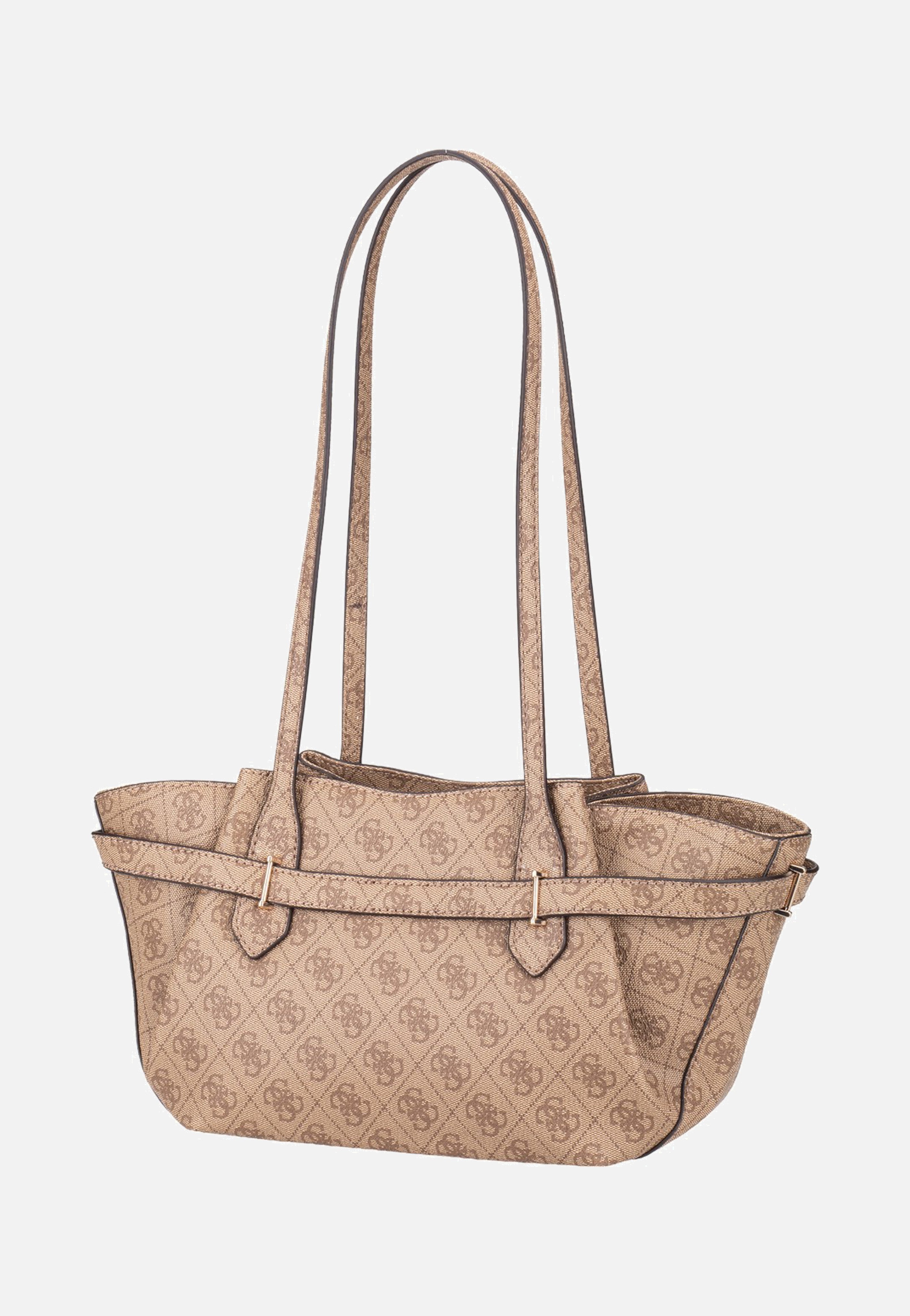 Guess Yesba Girlfriend Shoulder Latte Logo Satchel