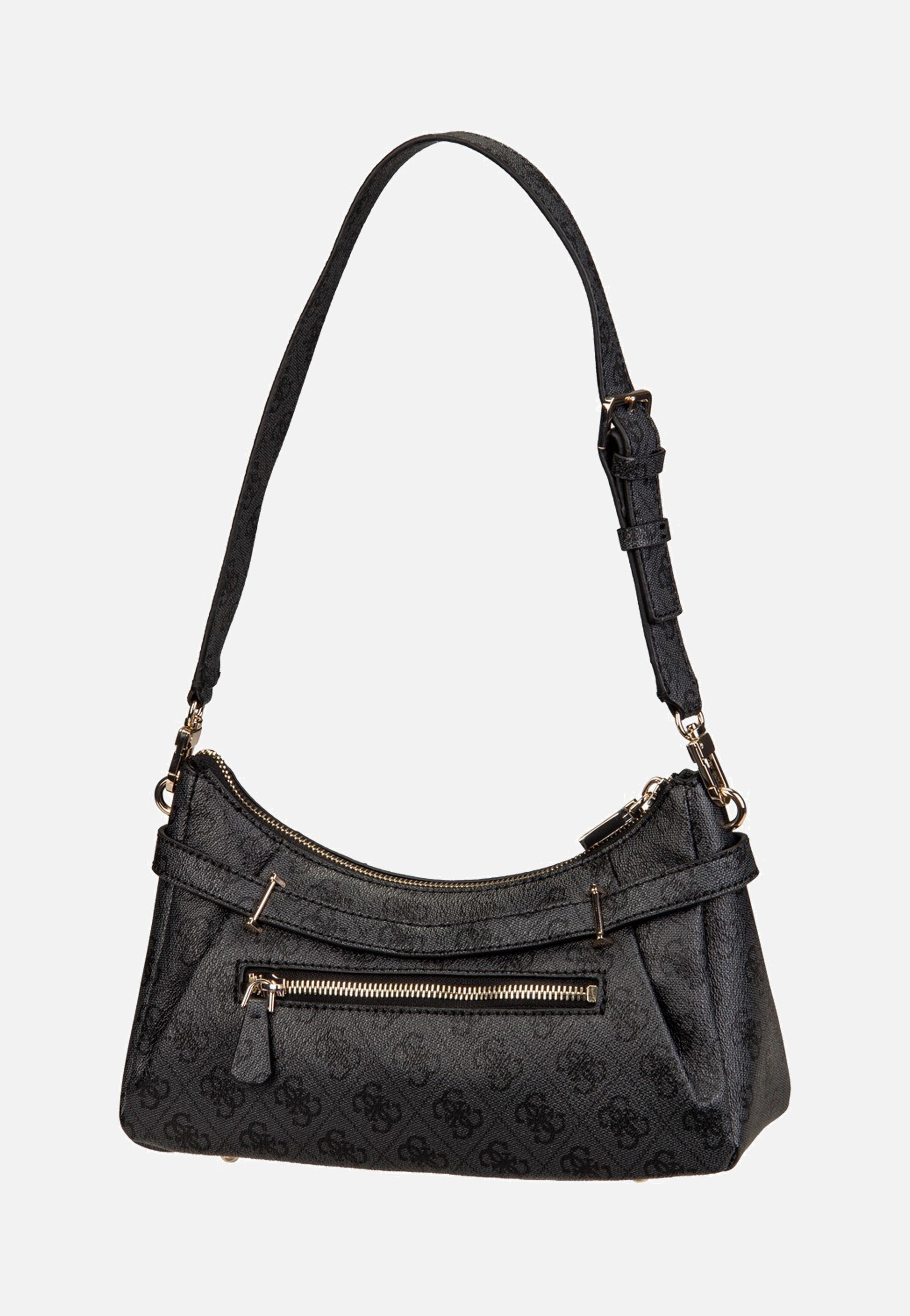 Guess Yesba Shoulder Bag Coal Logo Schultertasche