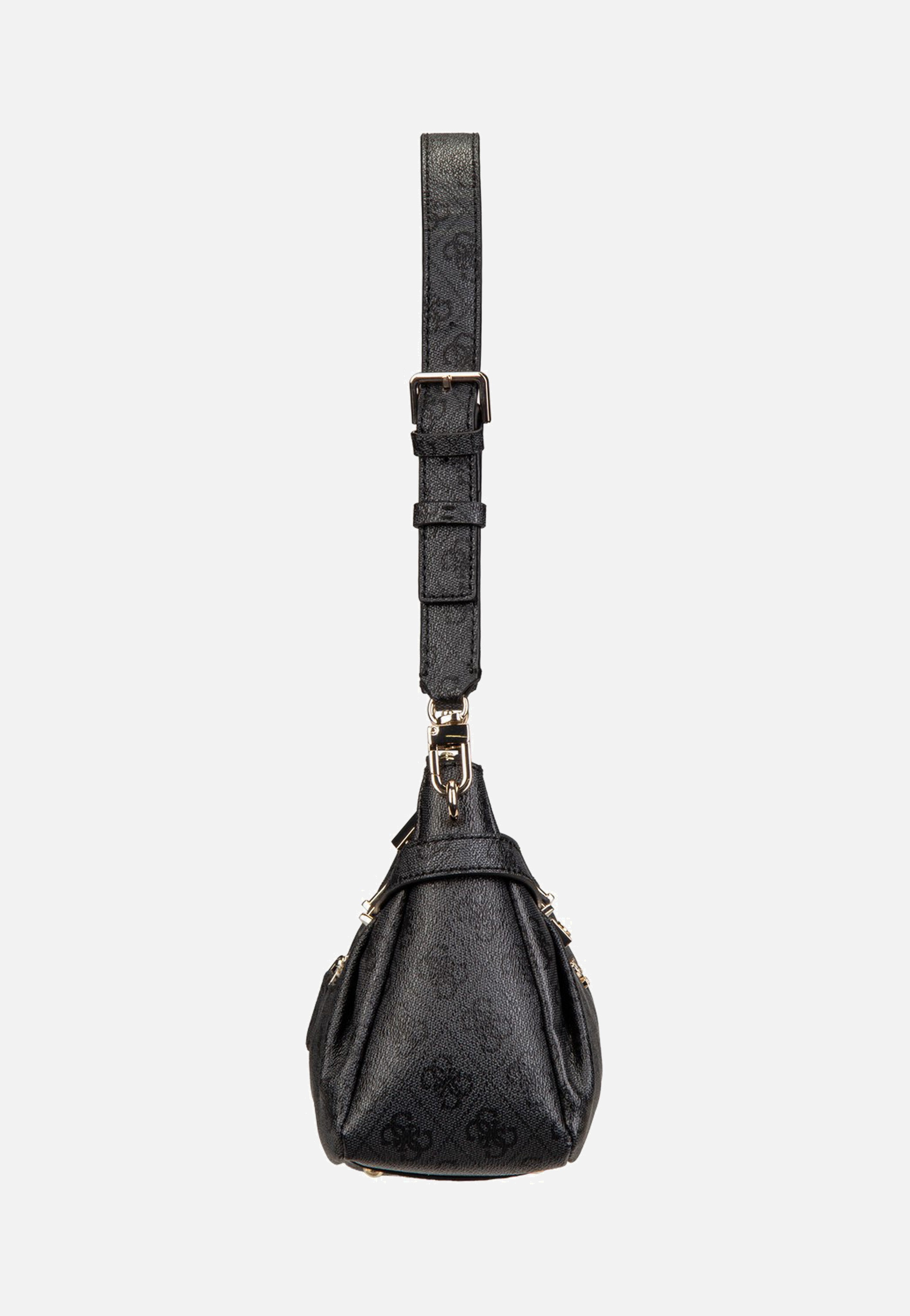 Guess Yesba Shoulder Bag Coal Logo Schultertasche