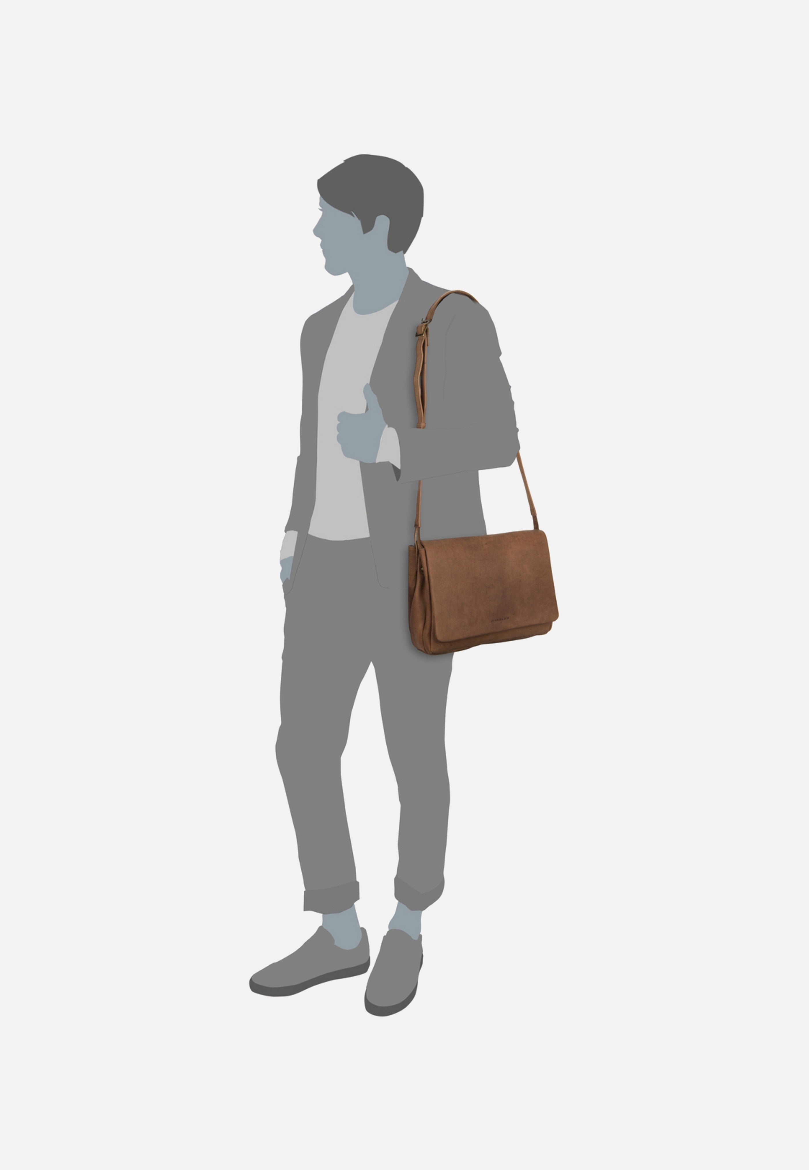 Harold's Antic 3103 M Natur Messenger Bag