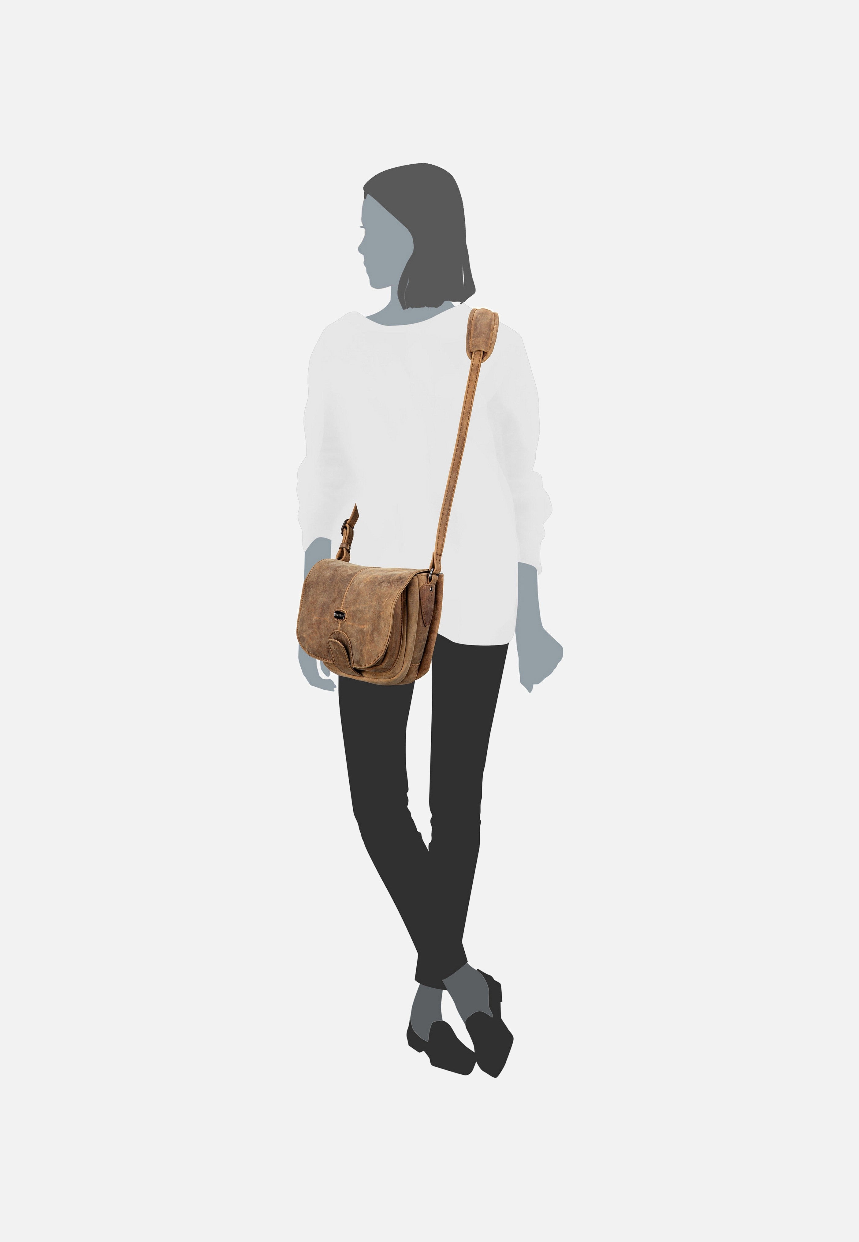 Harold's Antic 8450 Natur Saddle Bag