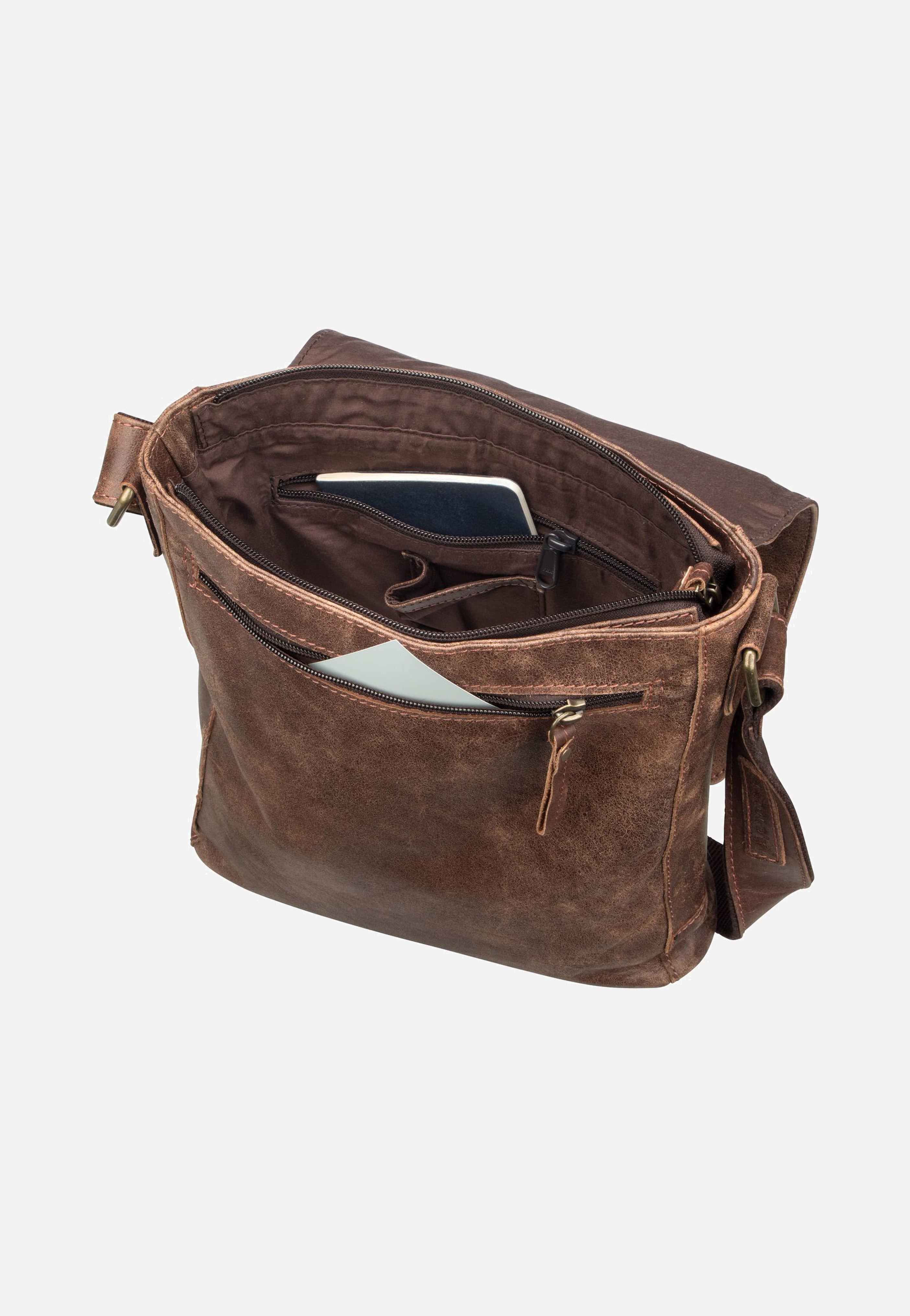 Harold's Crunchy 2182 hoch M Braun Umhängetasche