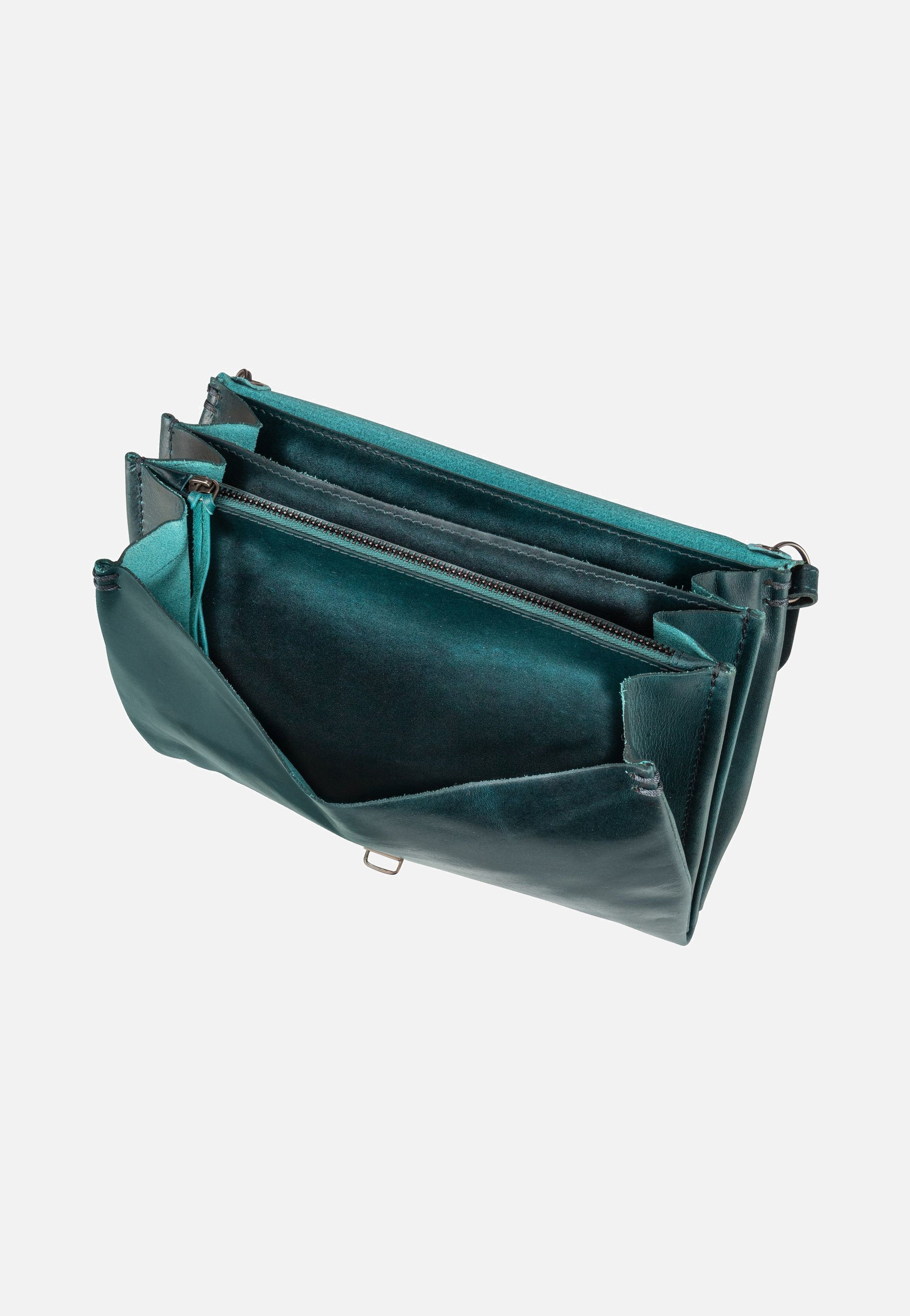 Harold's Fold Handbag Clutch L FO3 Petrol Umhängetasche
