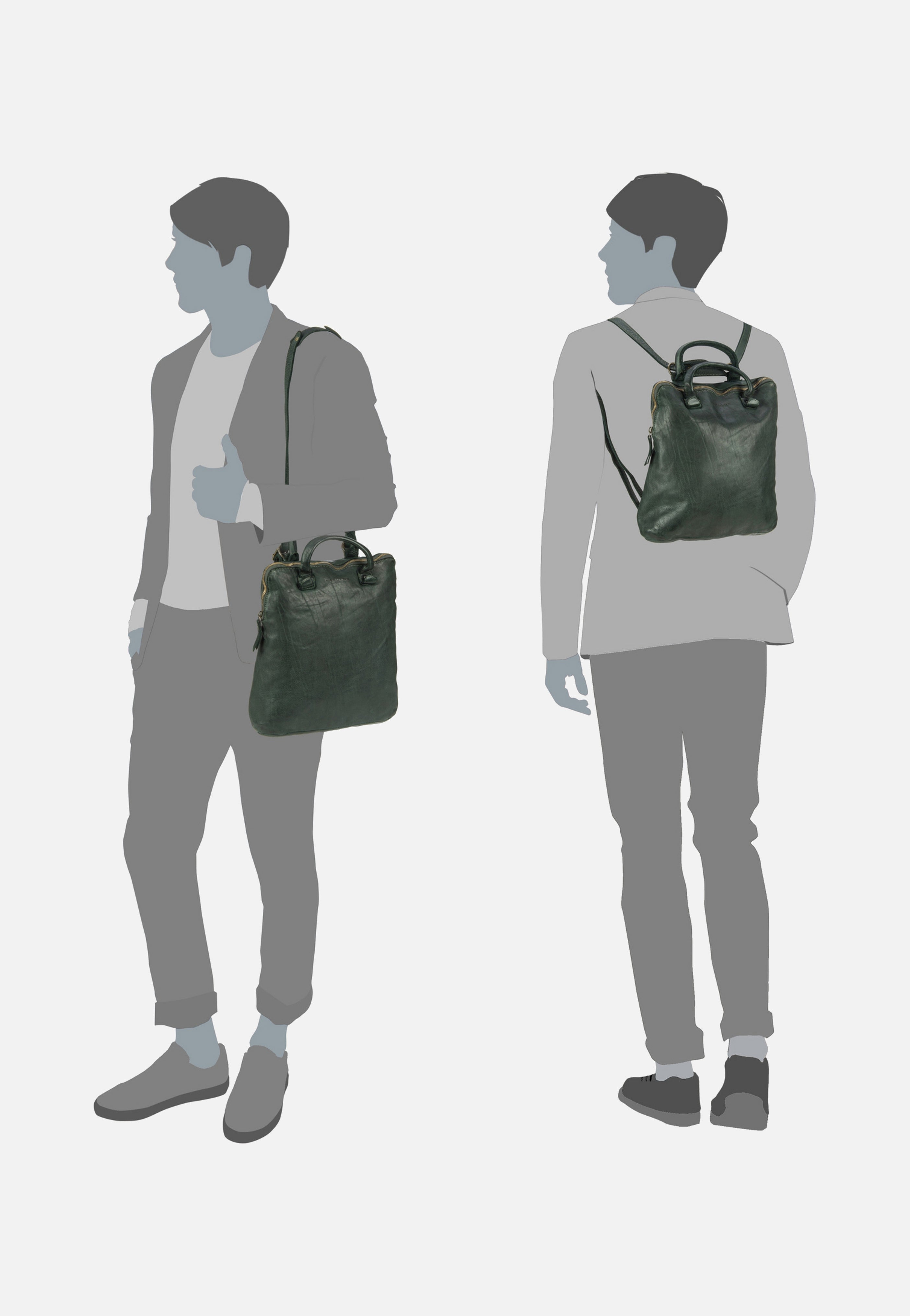 Harold's Submarine 44 Grün Rucksack