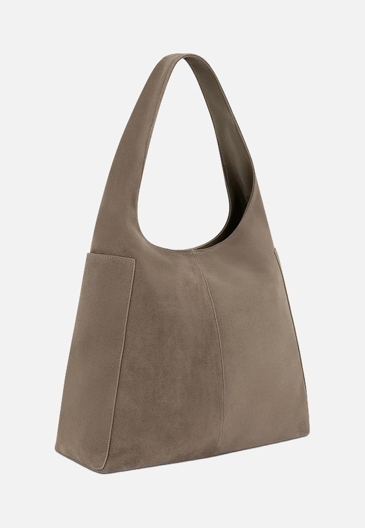 Hey Marly Alltime Lover Suede L Mocha Hobo Bag