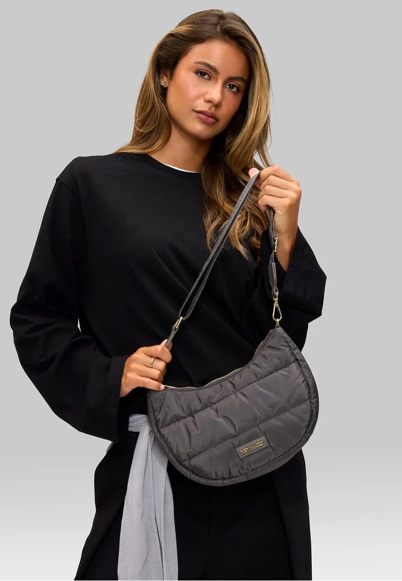 Hey Marly Lifetime Buddy S Grey Crossbody Bag