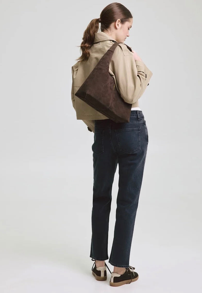 Hey Marly Alltime Lover ReSuede M Coffee Hobo Bag