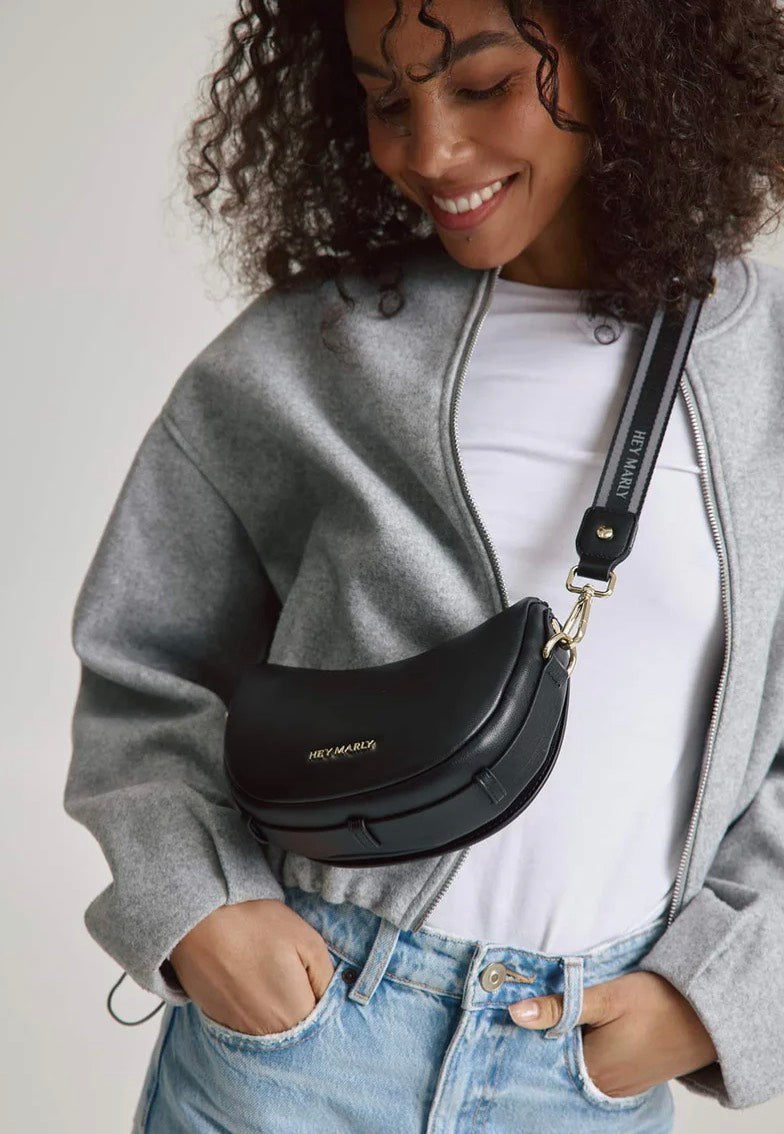 Hey Marly Sporty Sister Black Crossbody Bag