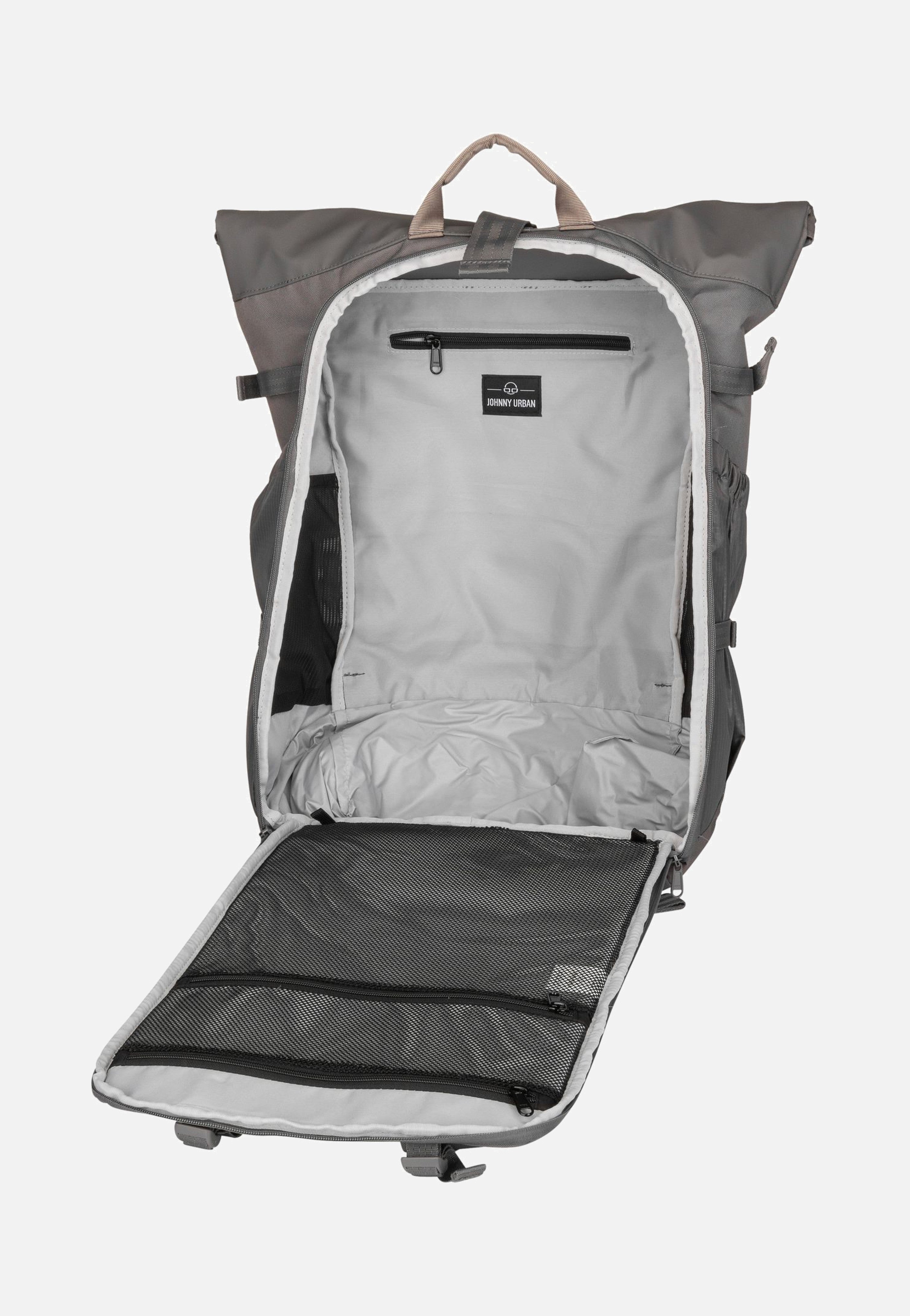Johnny Urban Allen Large Travel Dunkelgrau Rolltop Rucksack