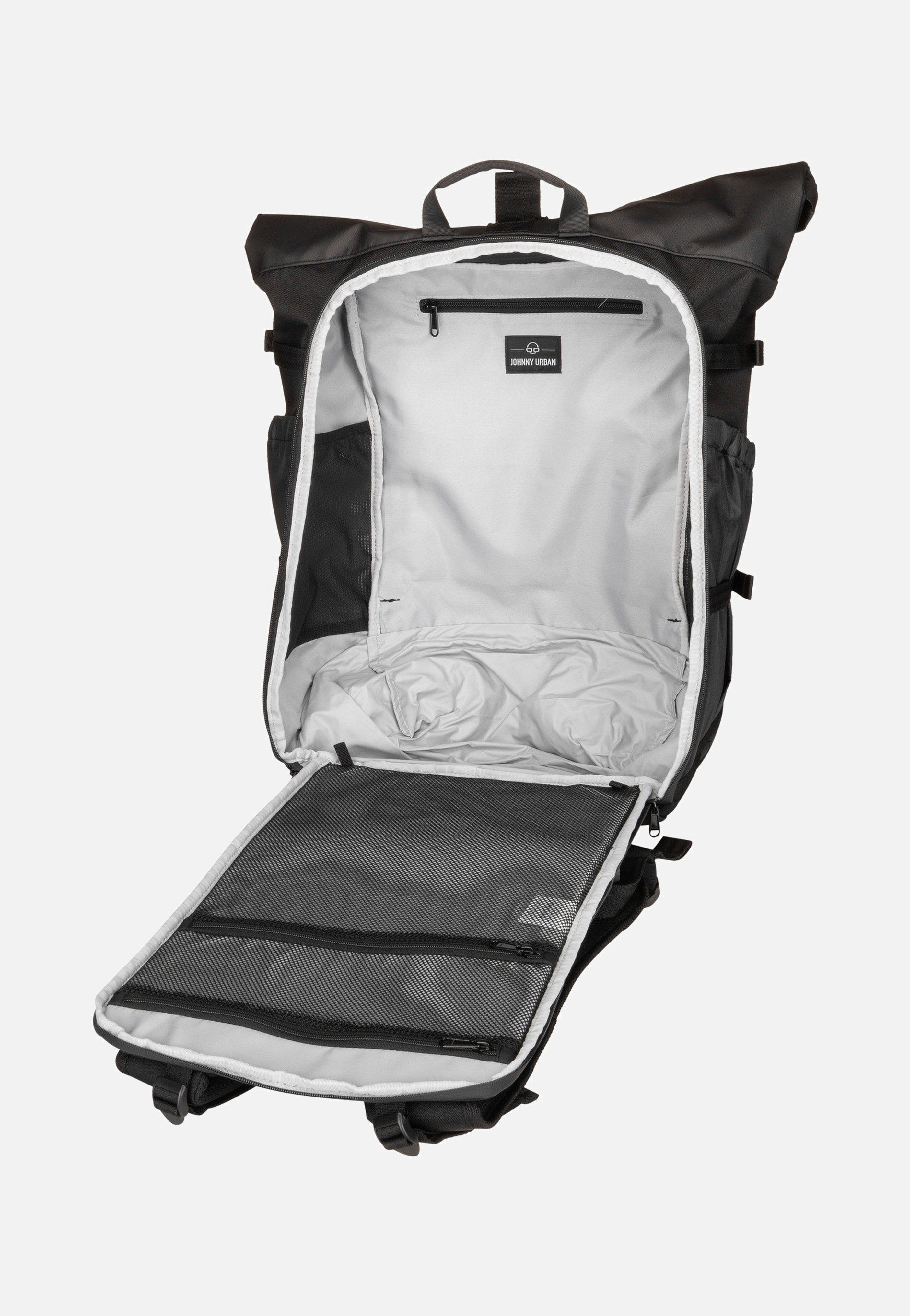 Johnny Urban Allen Large Travel Schwarz Rolltop Rucksack
