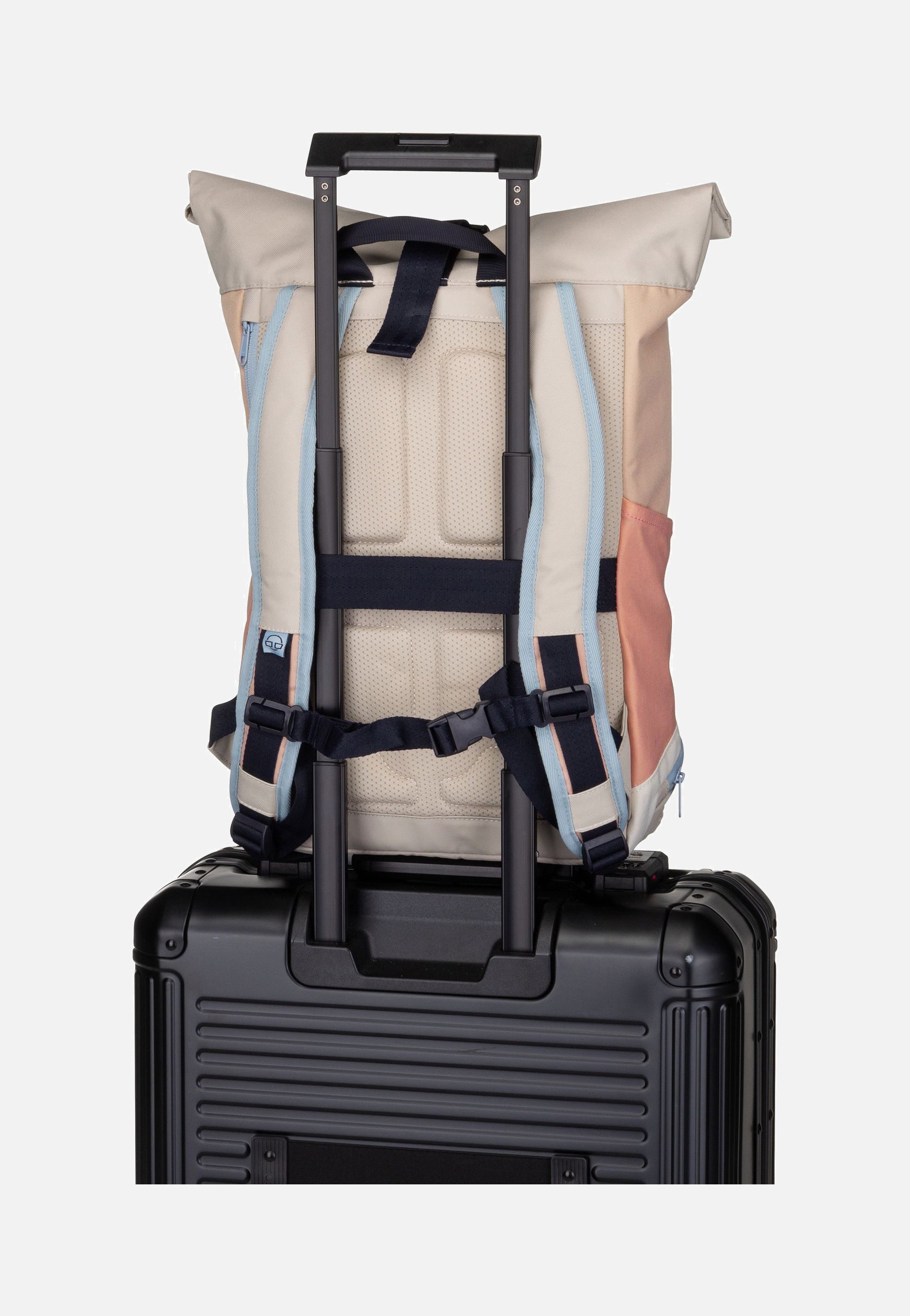 Johnny Urban Allen Medium Sand-Rosa Rolltop Rucksack