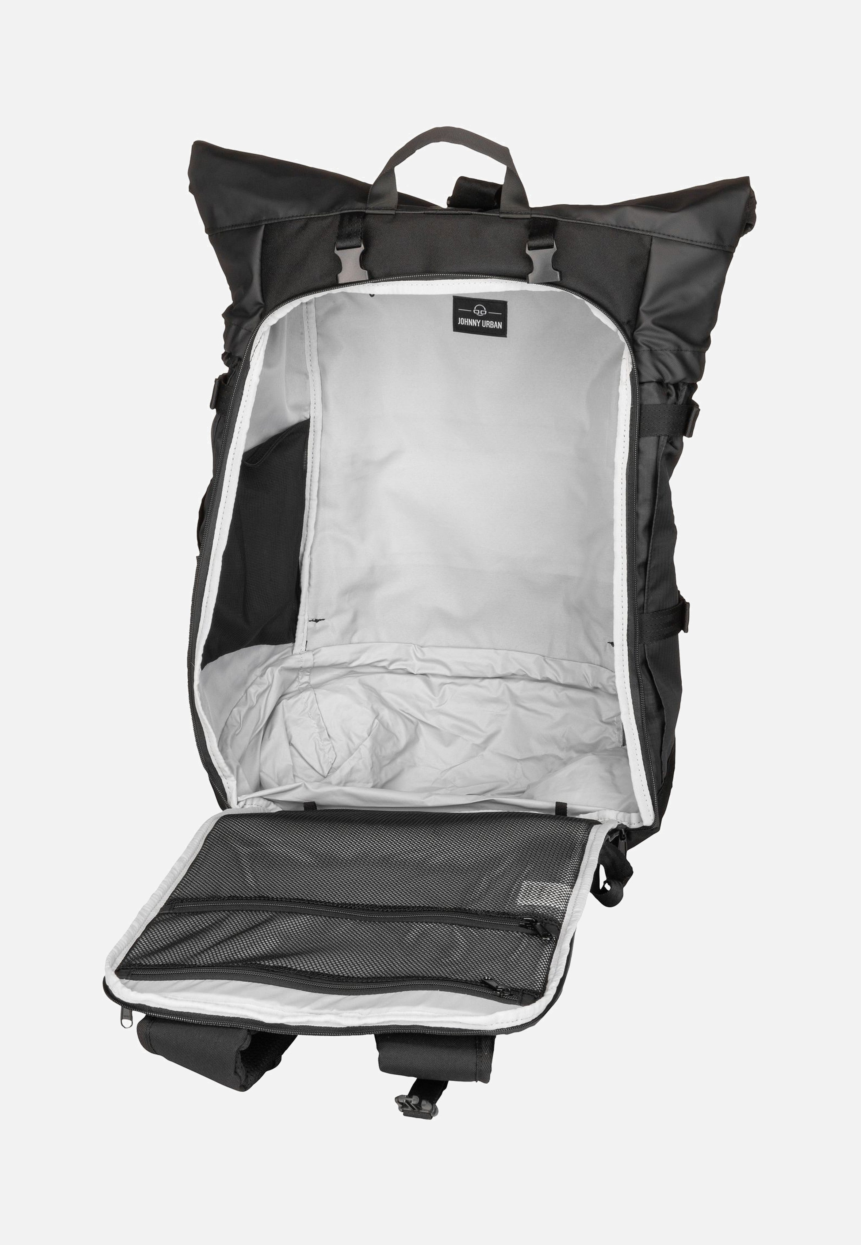 Johnny Urban Allen XL Travel Schwarz Rolltop Rucksack