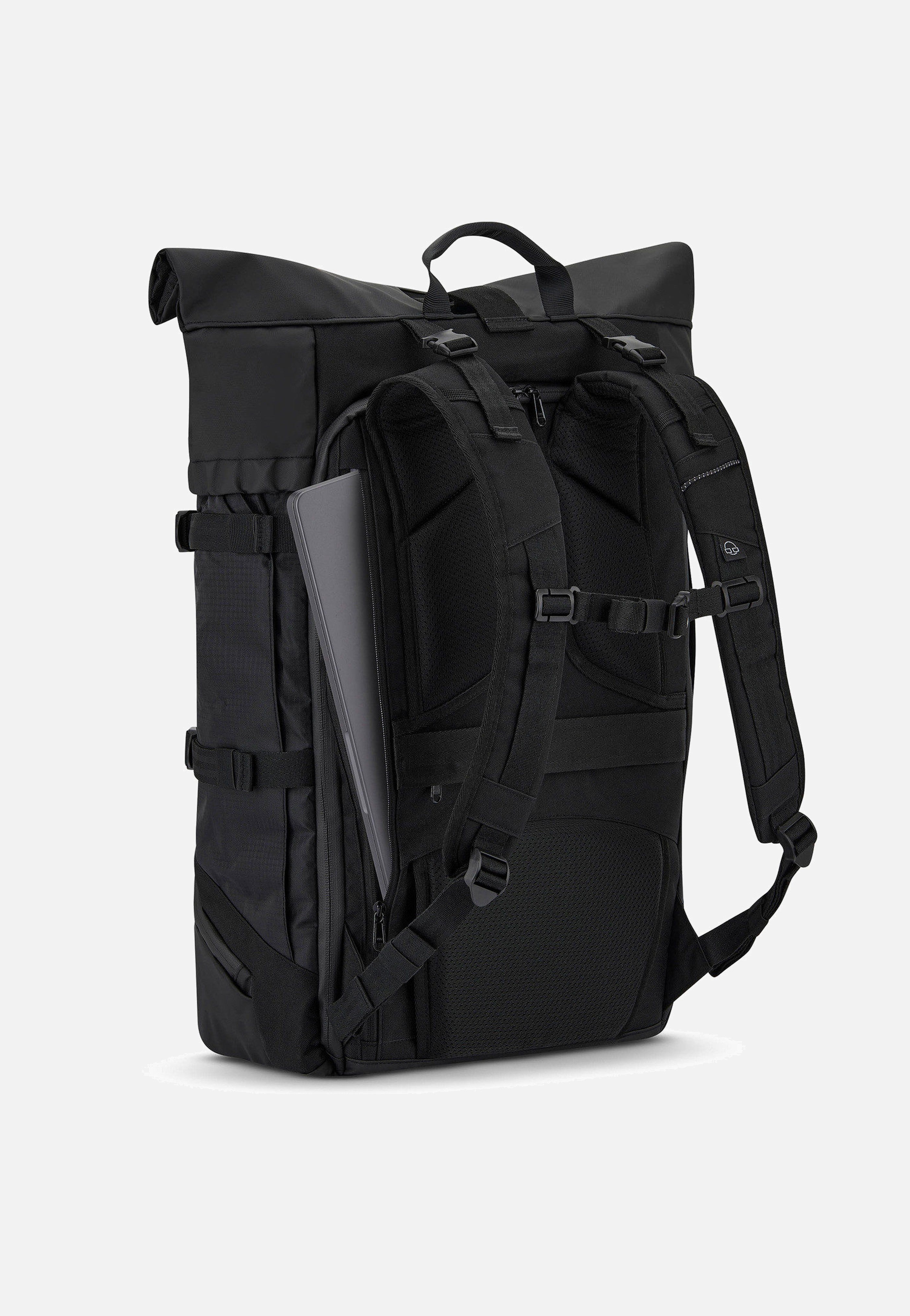 Johnny Urban Allen XL Travel Schwarz Rolltop Rucksack