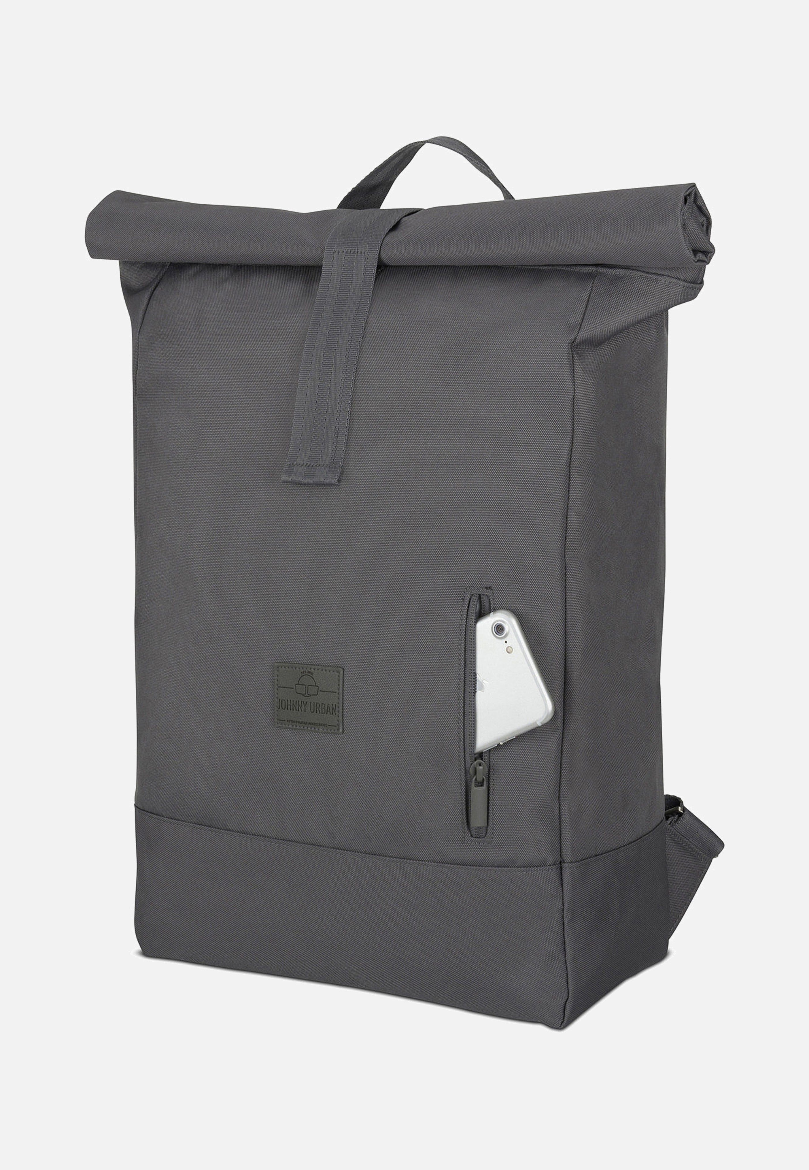 Johnny Urban Robin Large Dunkelgrau Rolltop Rucksack