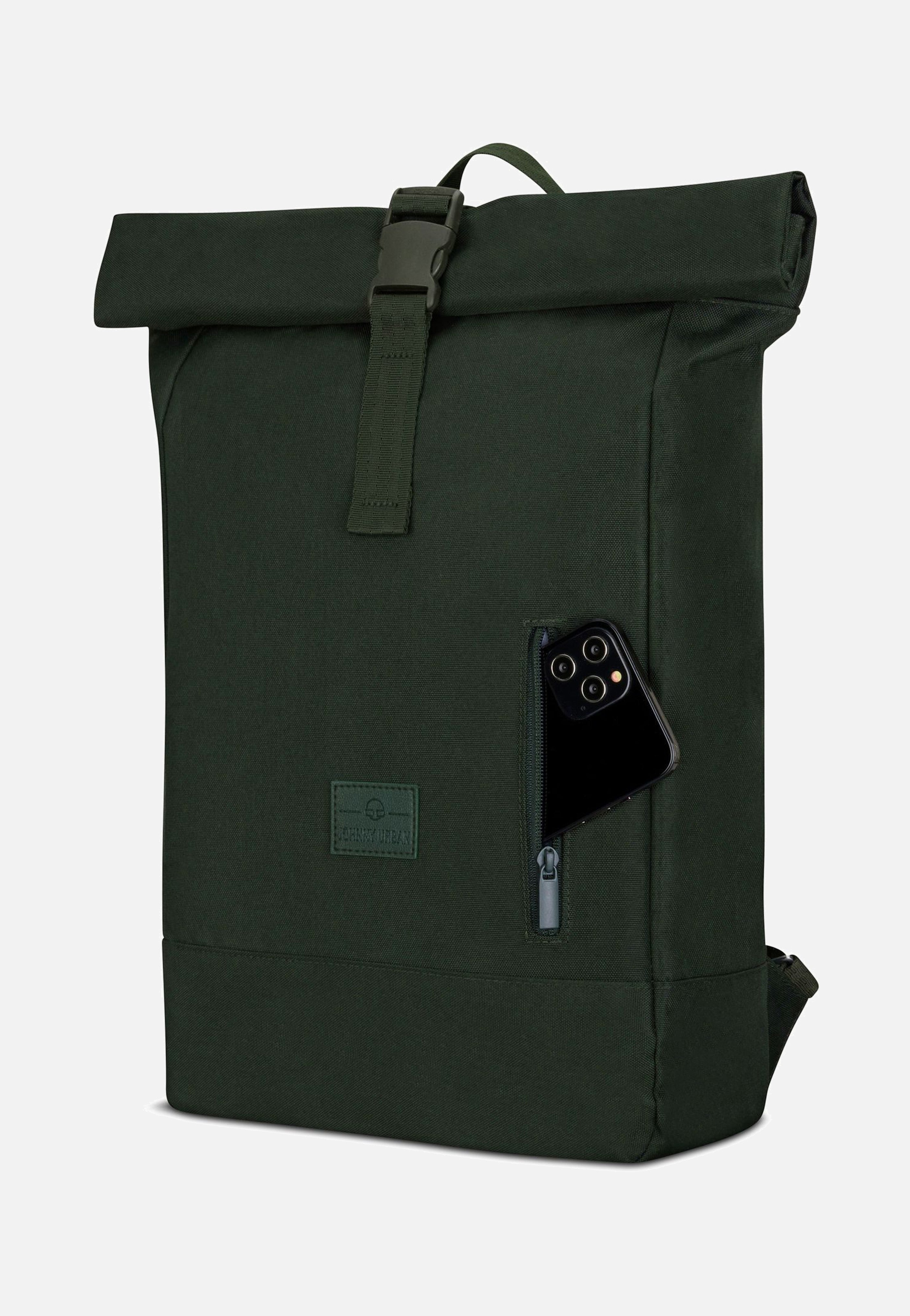 Johnny Urban Robin Medium Dunkelgrün Rolltop Rucksack