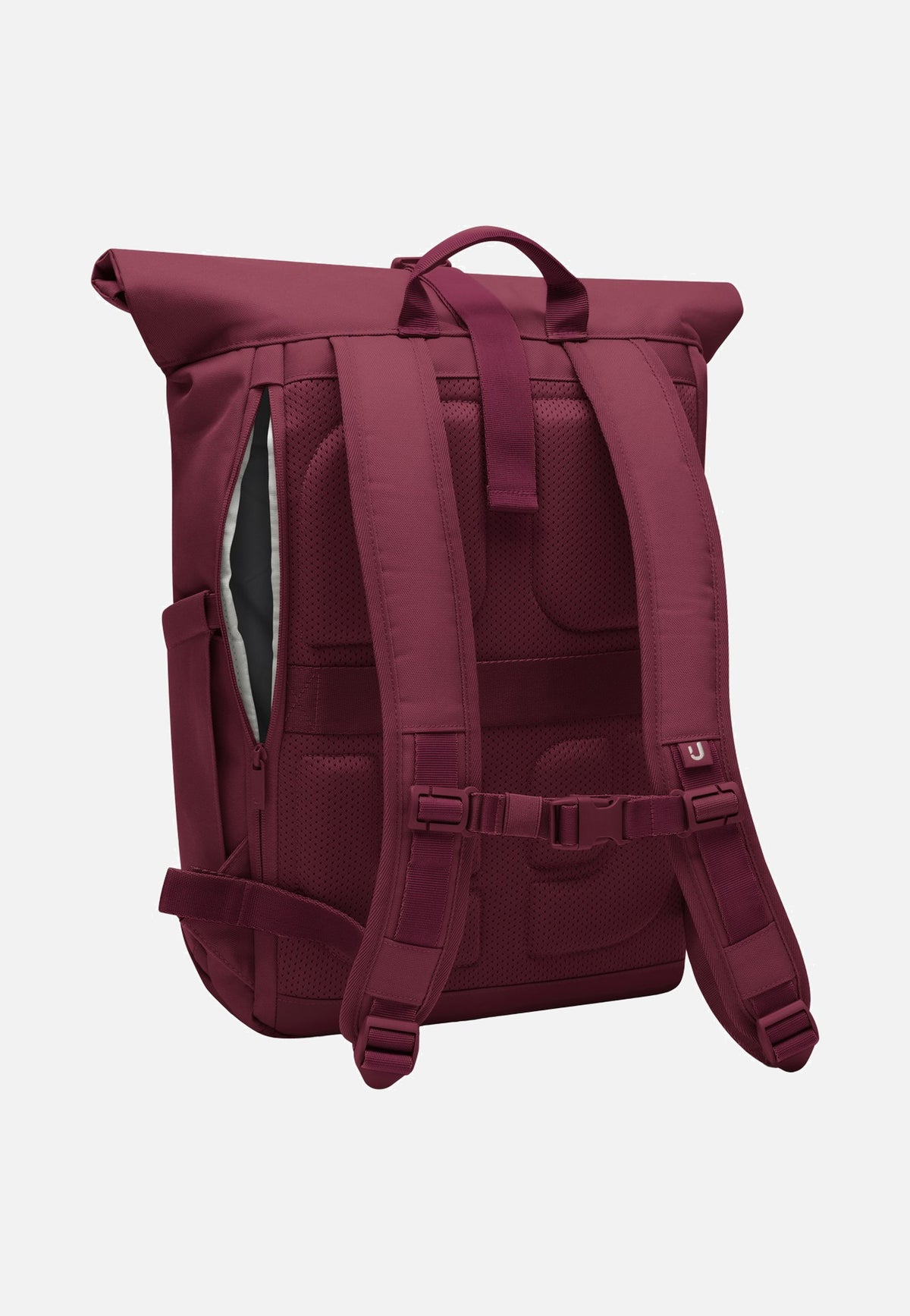 Johnny Urban Allen Large Burgundy Rolltop Rucksack